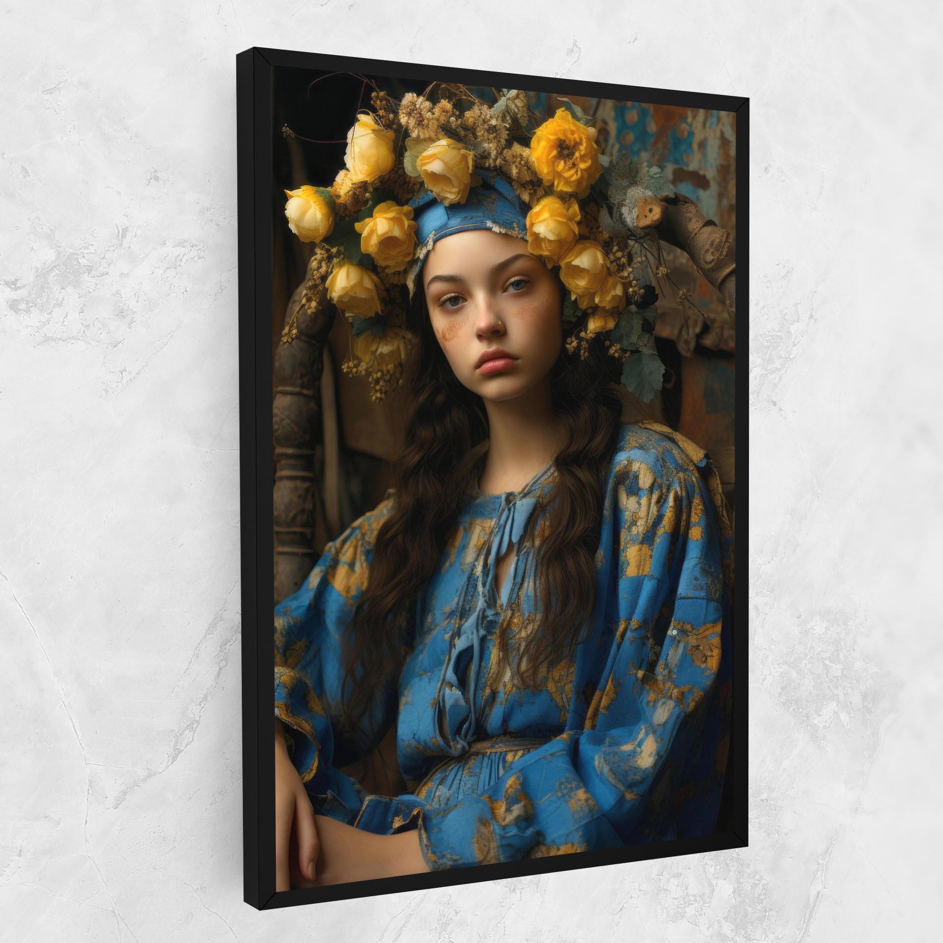 Tablou Canvas Yellow Rose Dress mockup 1