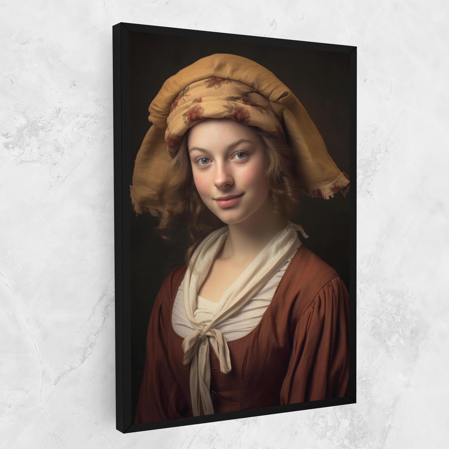 Tablou Canvas Young Vintage Woman mockup 1