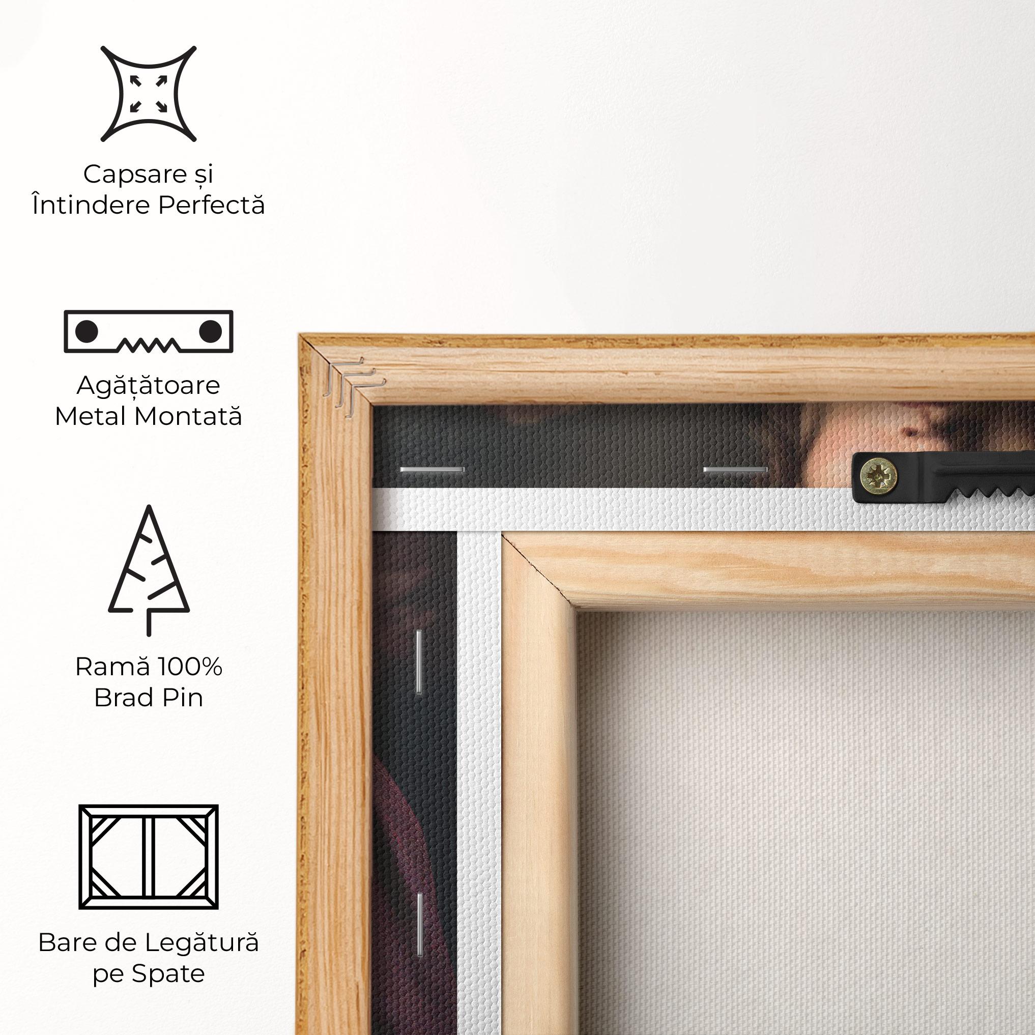 Tablou Canvas Holding Vintage Rose mockup 5