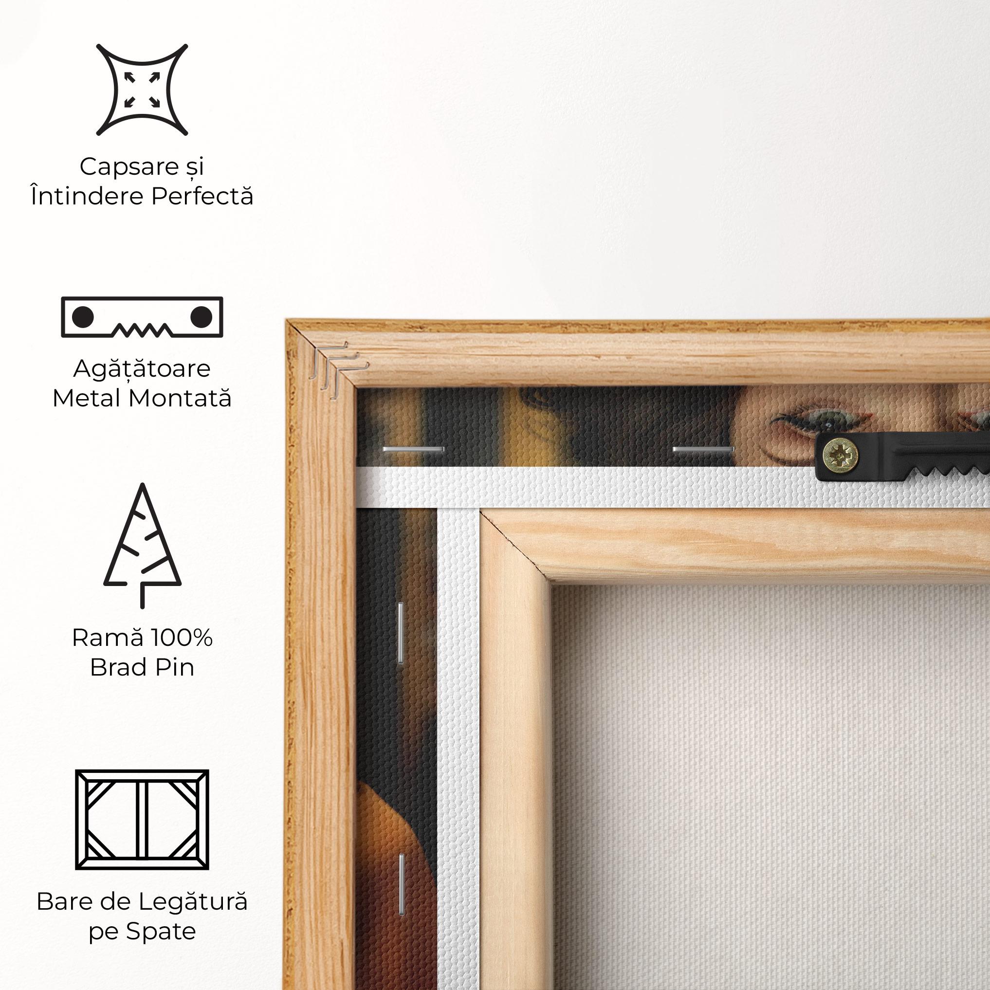 Tablou Canvas Orange Blouse Pearls mockup 5