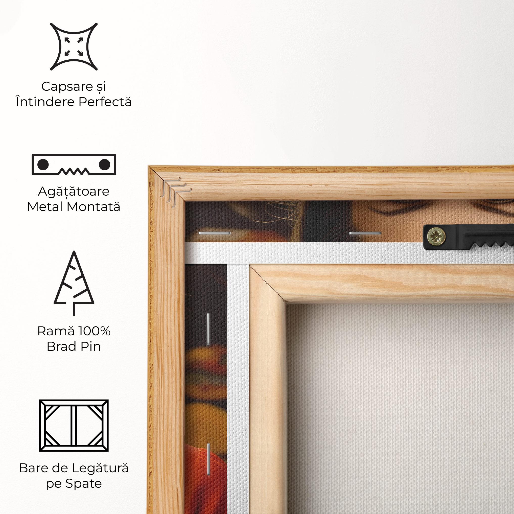 Tablou Canvas Vintage Red Black mockup 5