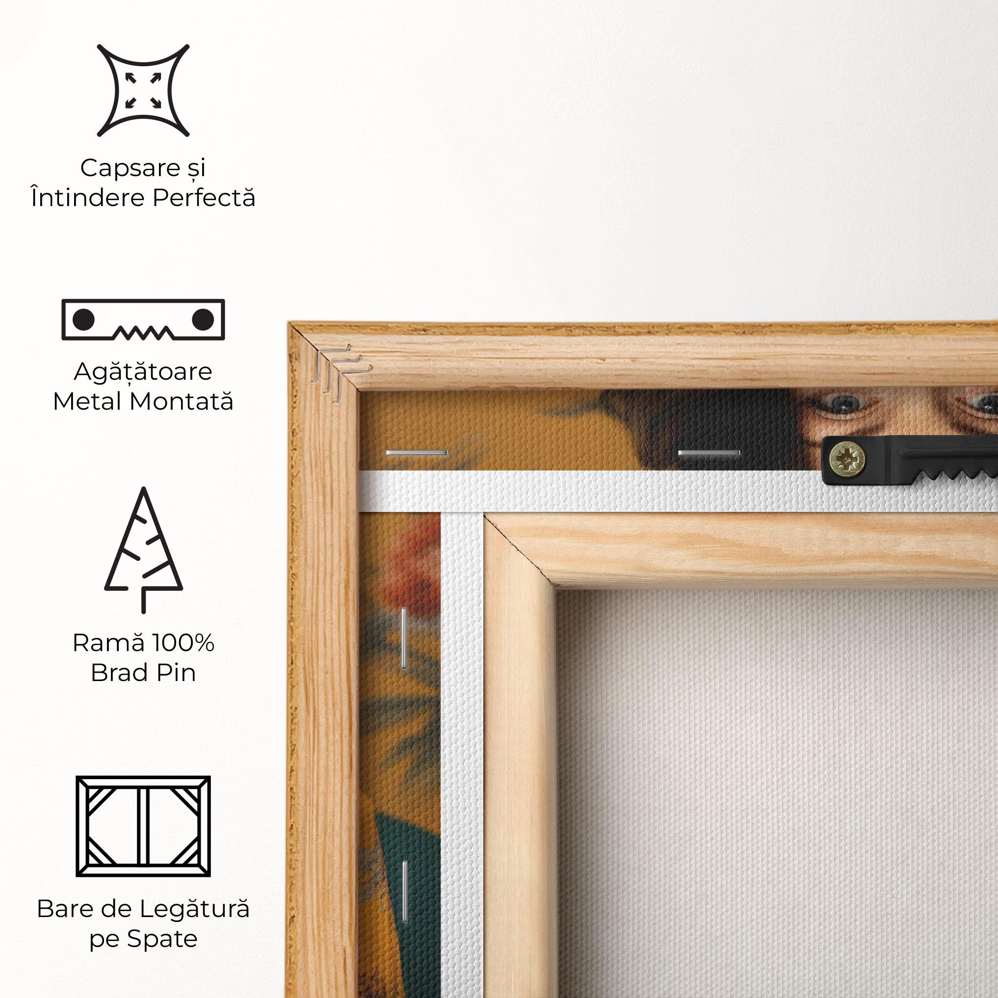 Tablou Canvas Yellow Red Dress mockup 5