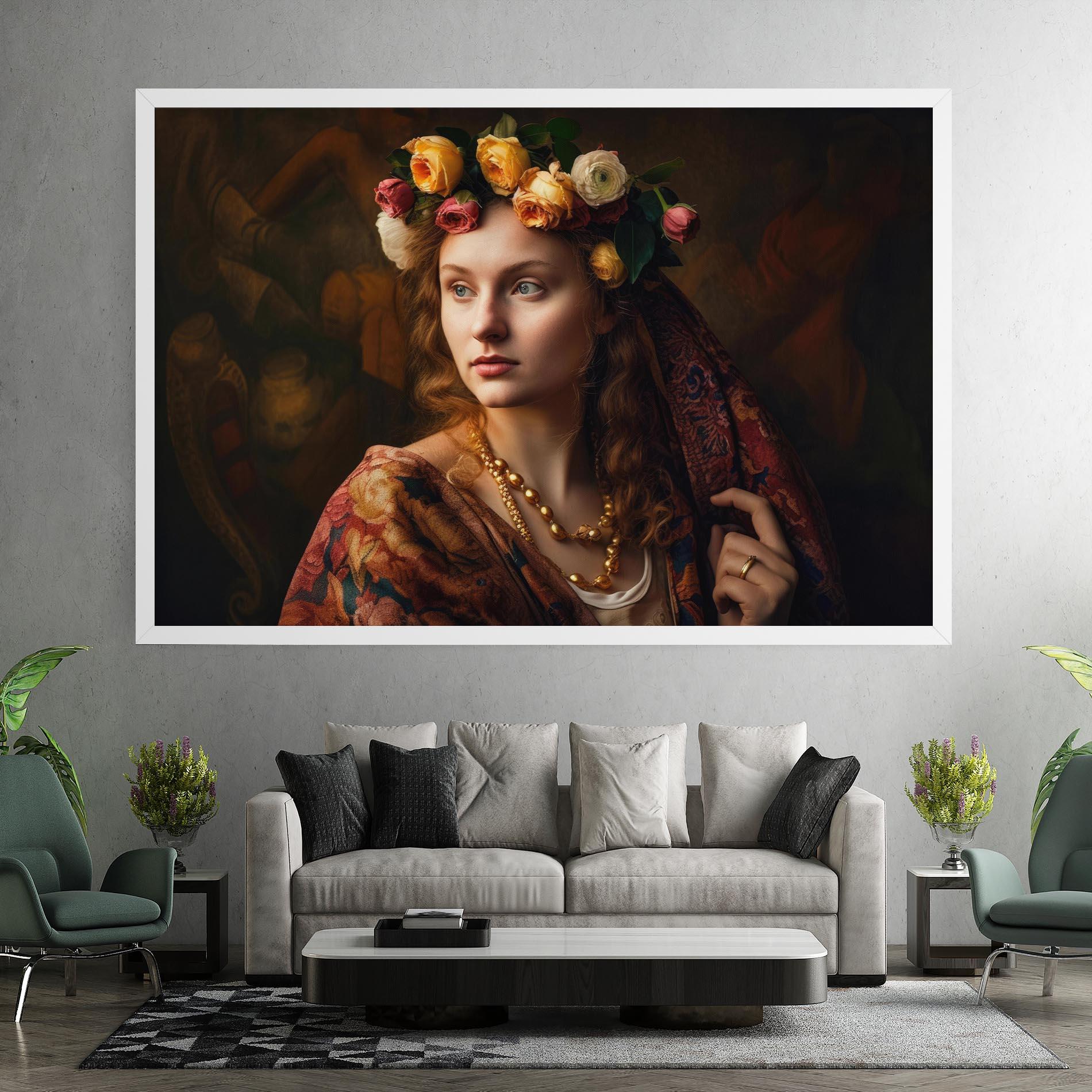 Tablou Canvas Renaissance Woman mockup 7