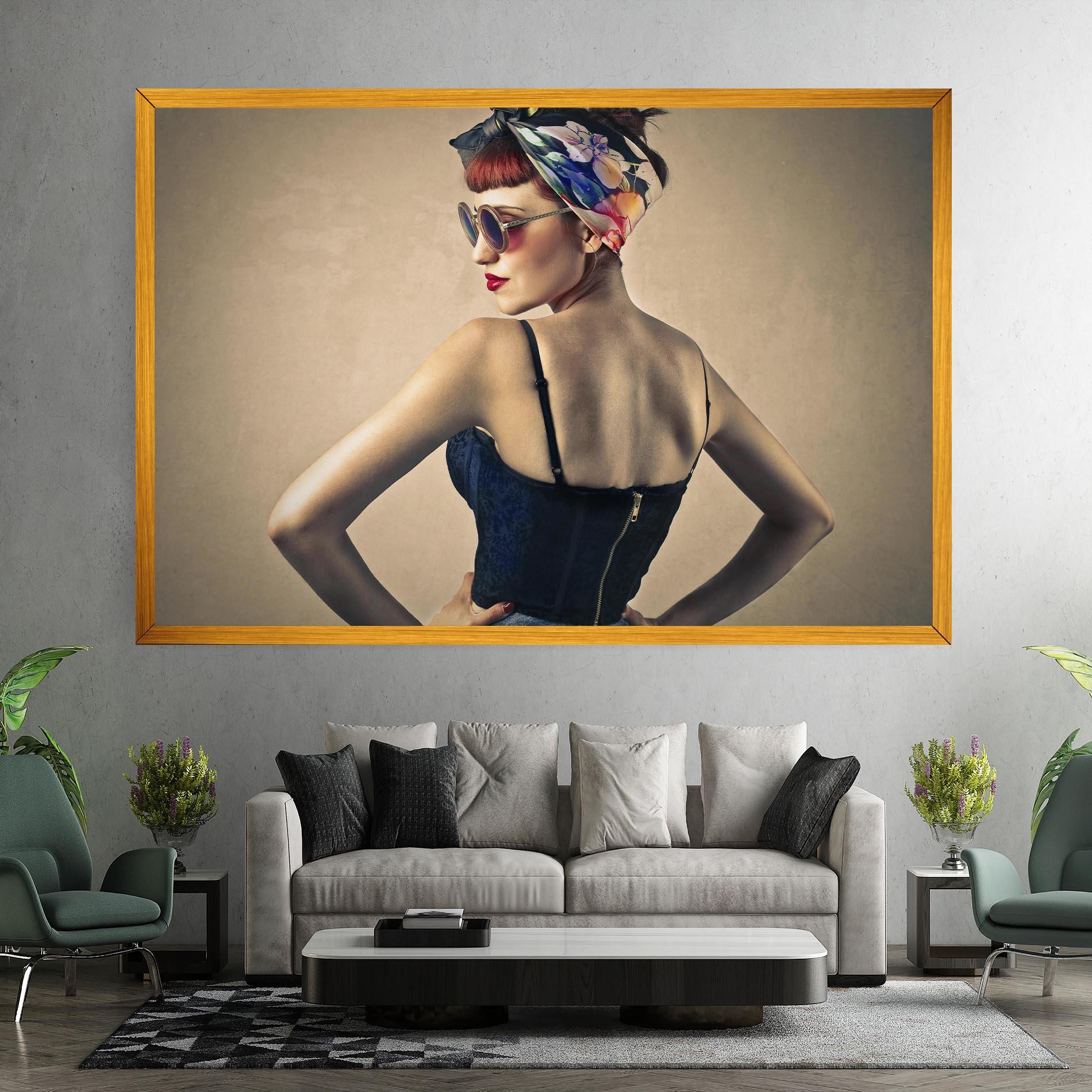 Tablou Canvas Pin Up Girl mockup 7