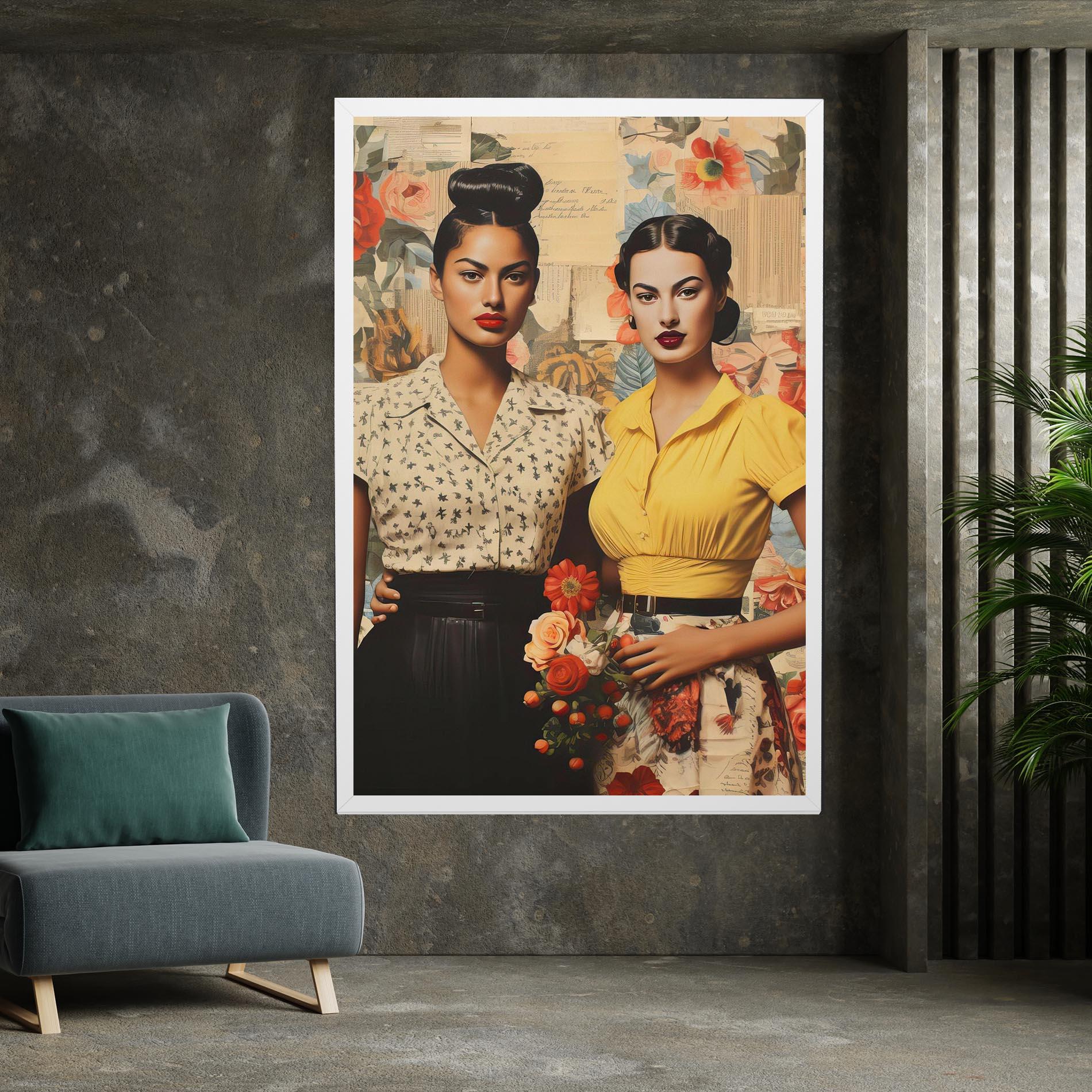 Tablou Canvas Friendship Vintage Power mockup 7