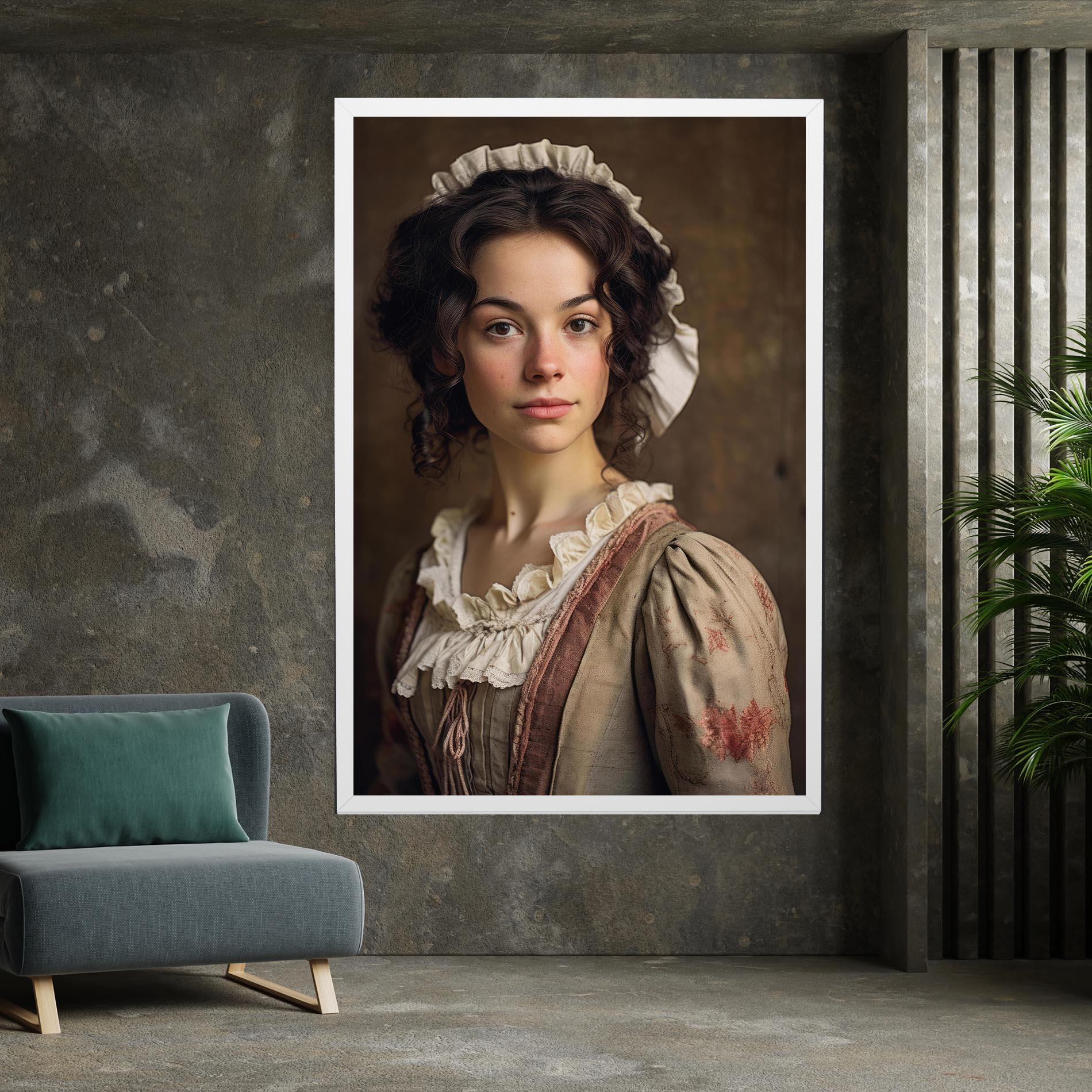 Tablou Canvas Light Green Dress mockup 7