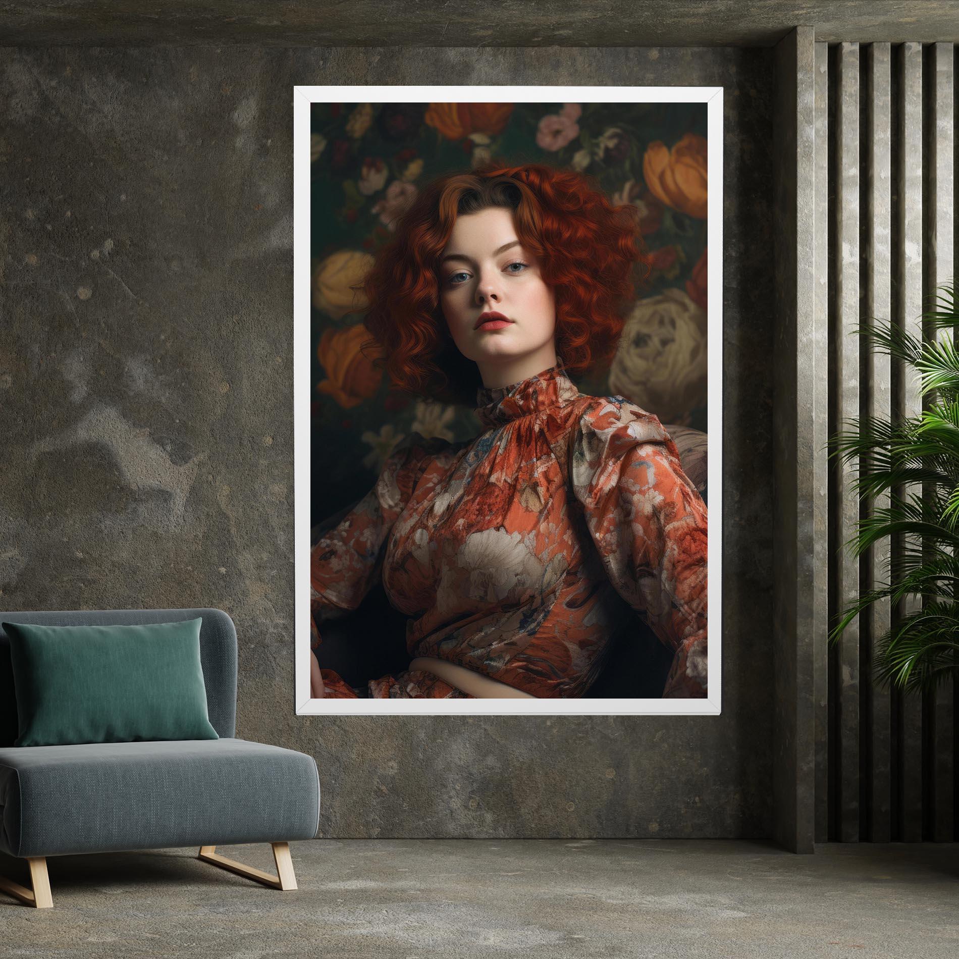 Tablou Canvas Red Vintage Hair mockup 7