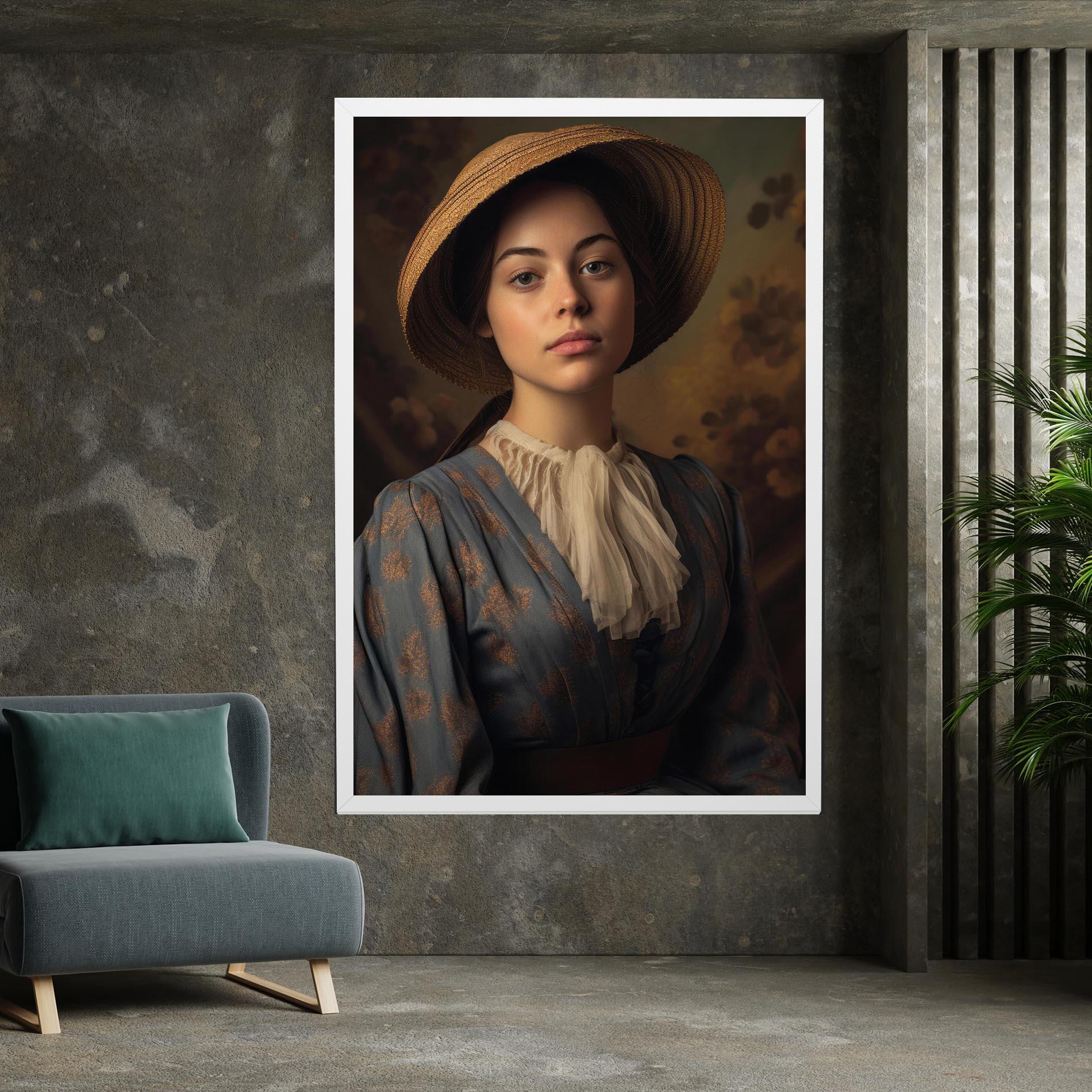 Tablou Canvas Vintage Blue Dress mockup 7