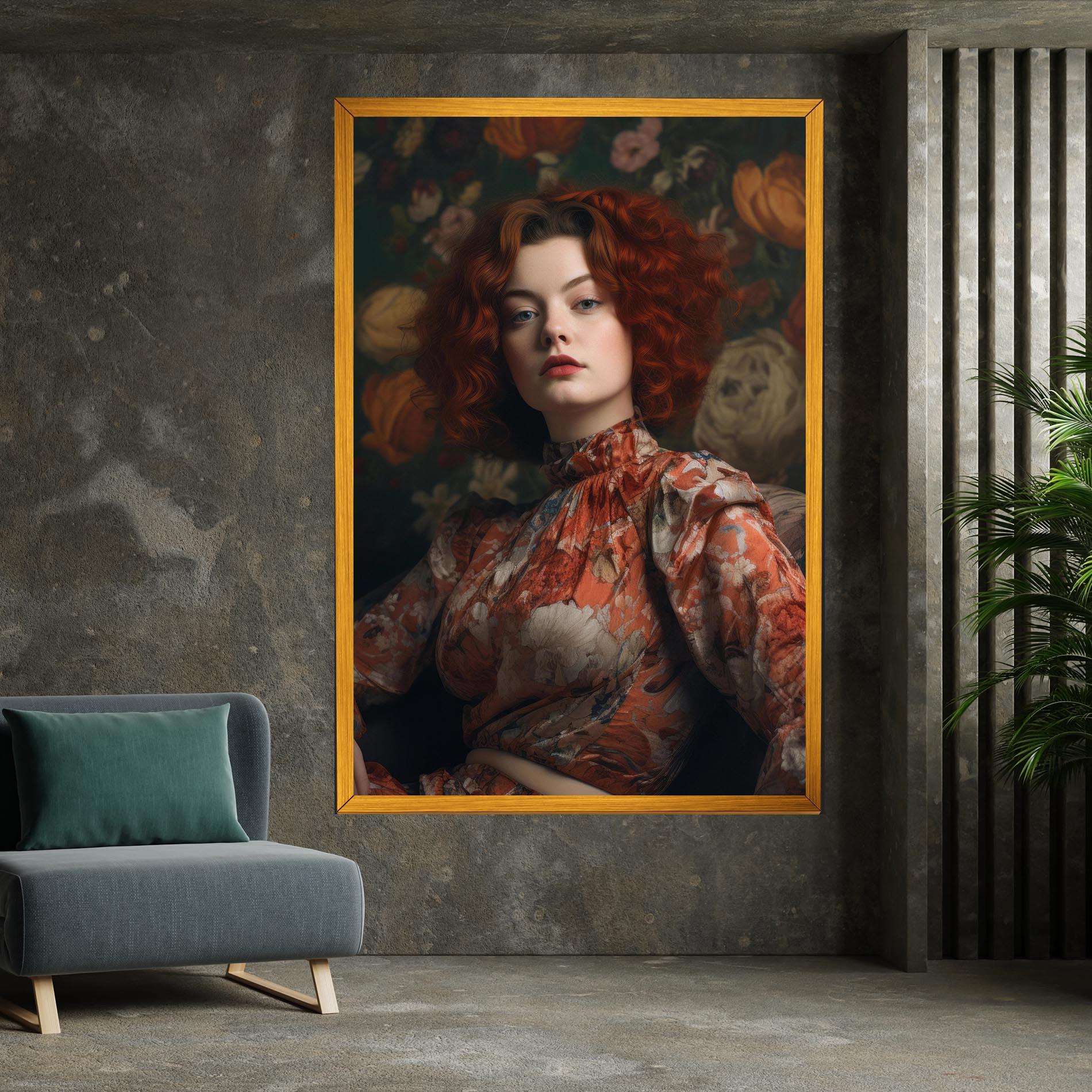 Tablou Canvas Red Vintage Hair mockup 7