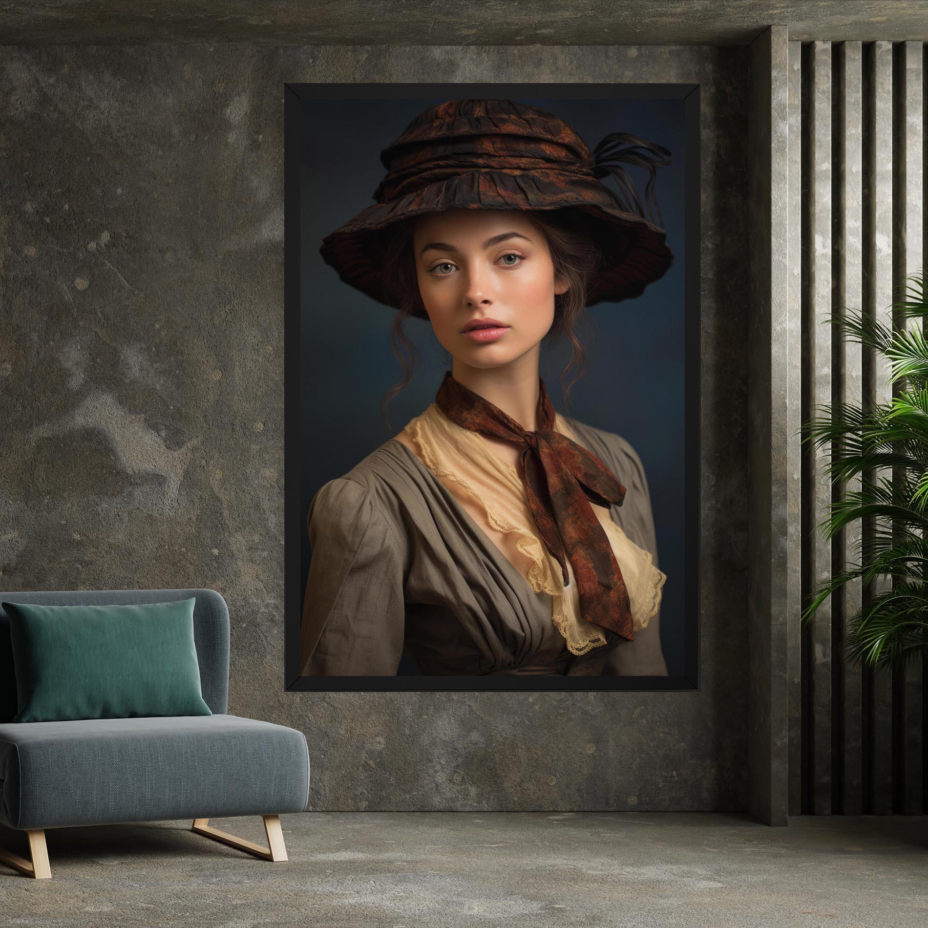 Tablou Canvas Brown Vintage Hat mockup 7