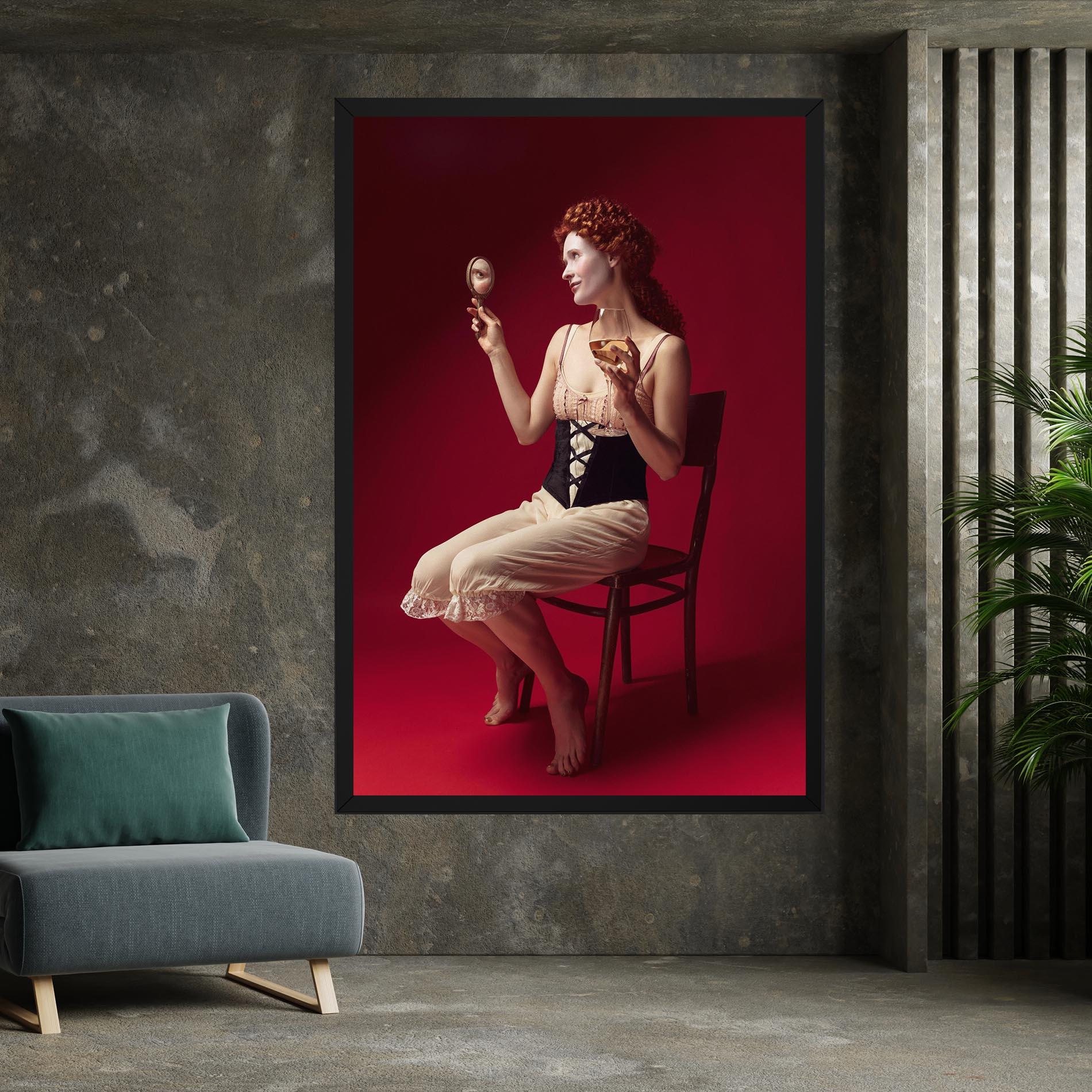 Tablou Canvas Medieval Redhead Woman mockup 7