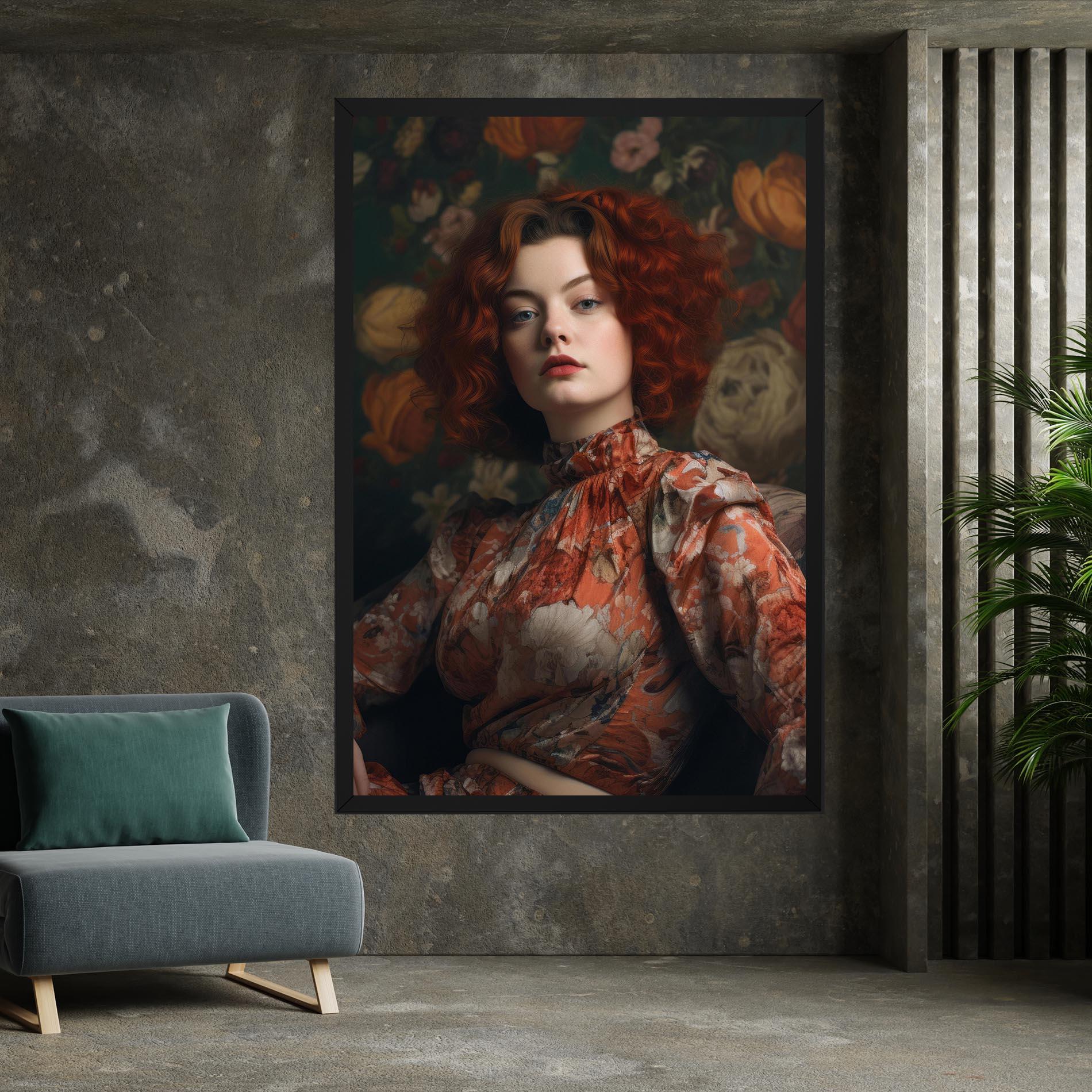 Tablou Canvas Red Vintage Hair mockup 7