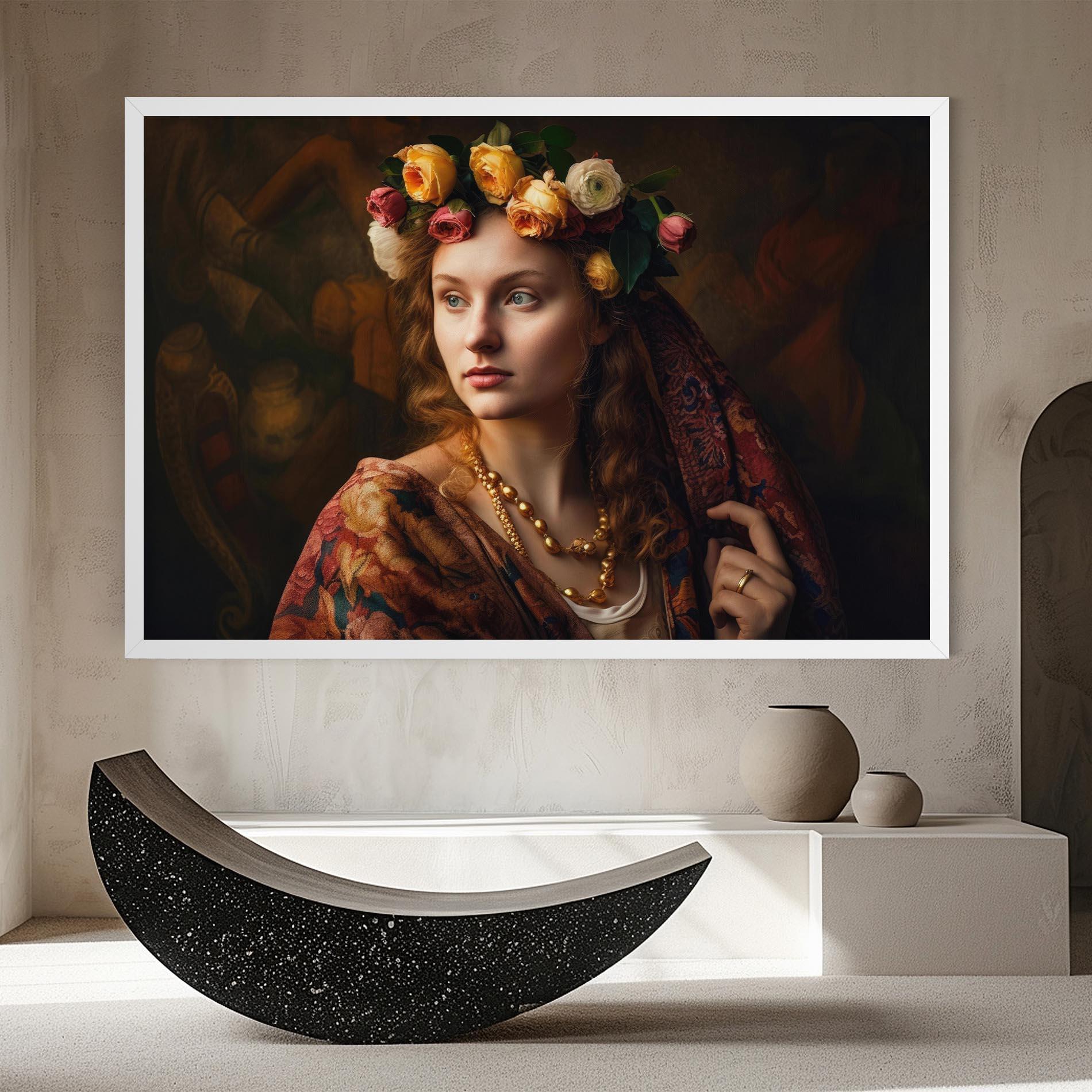 Tablou Canvas Renaissance Woman mockup 8