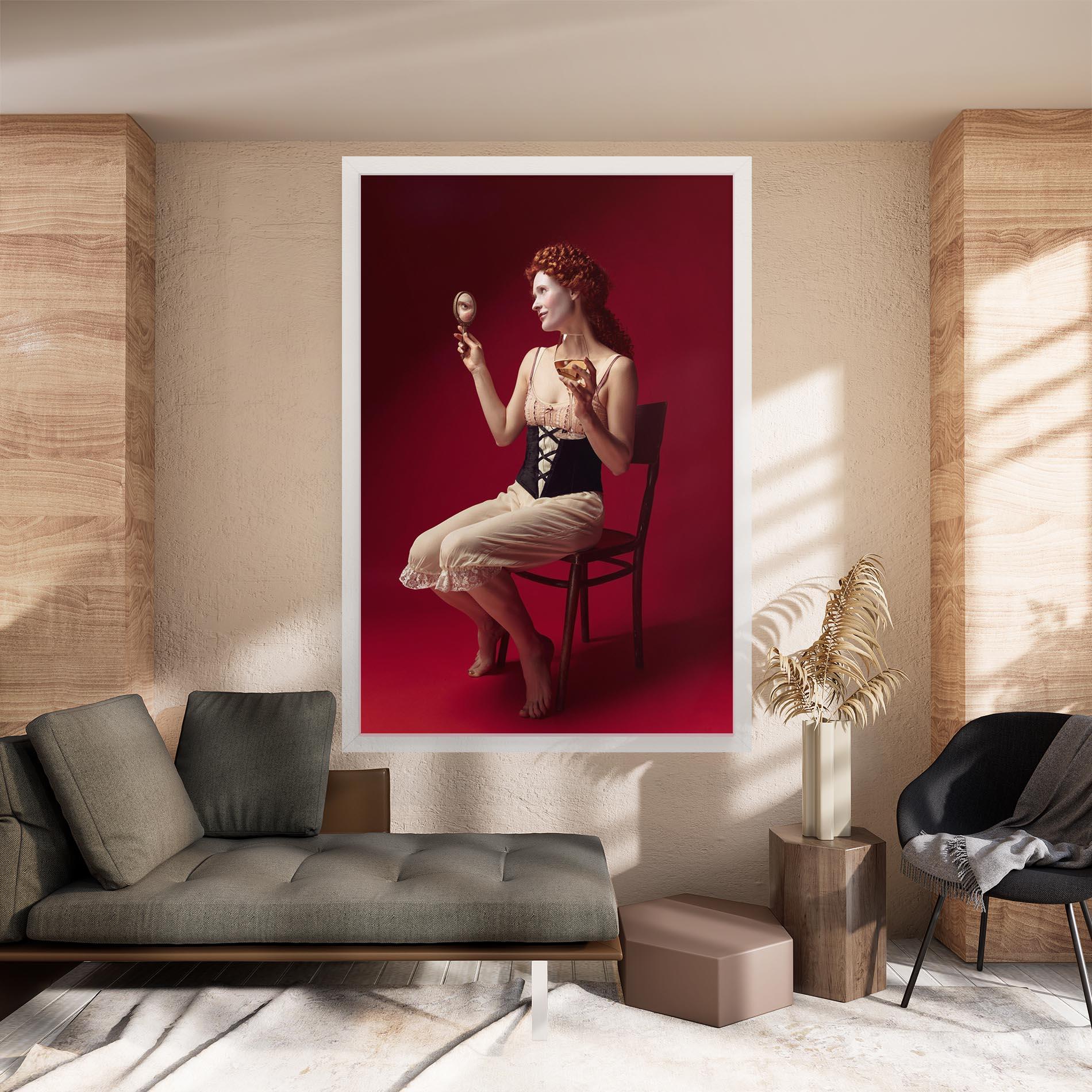 Tablou Canvas Medieval Redhead Woman mockup 8