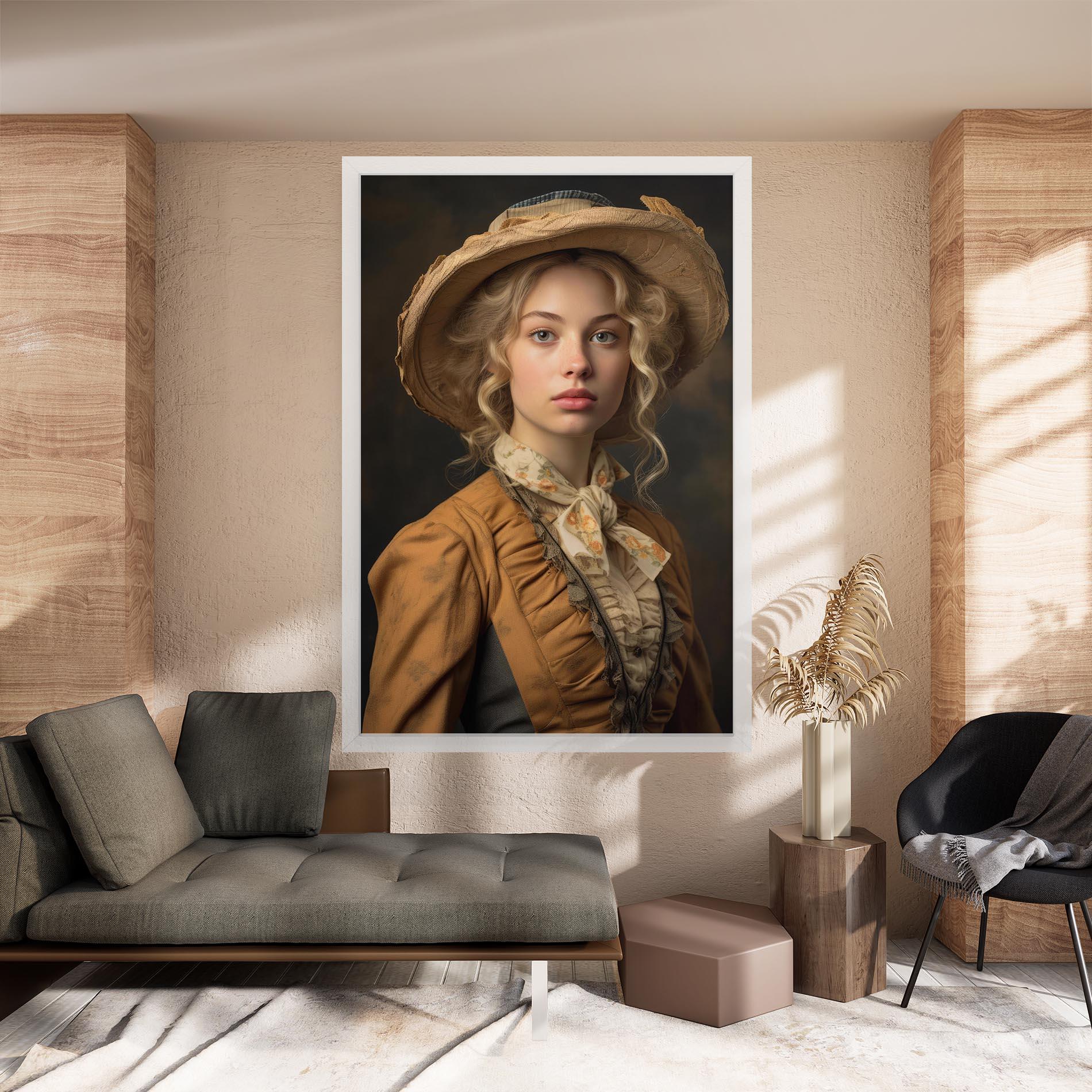 Tablou Canvas Pretty Vintage Blonde mockup 8