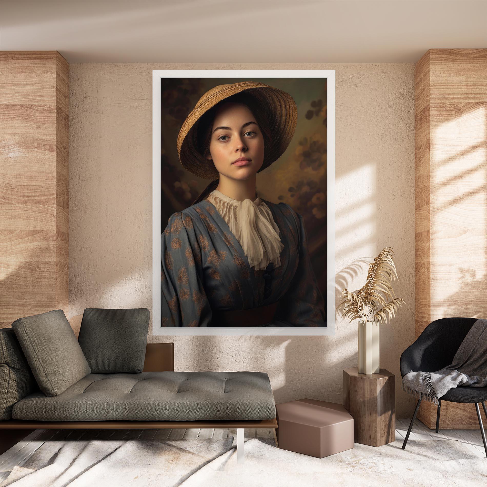 Tablou Canvas Vintage Blue Dress mockup 8