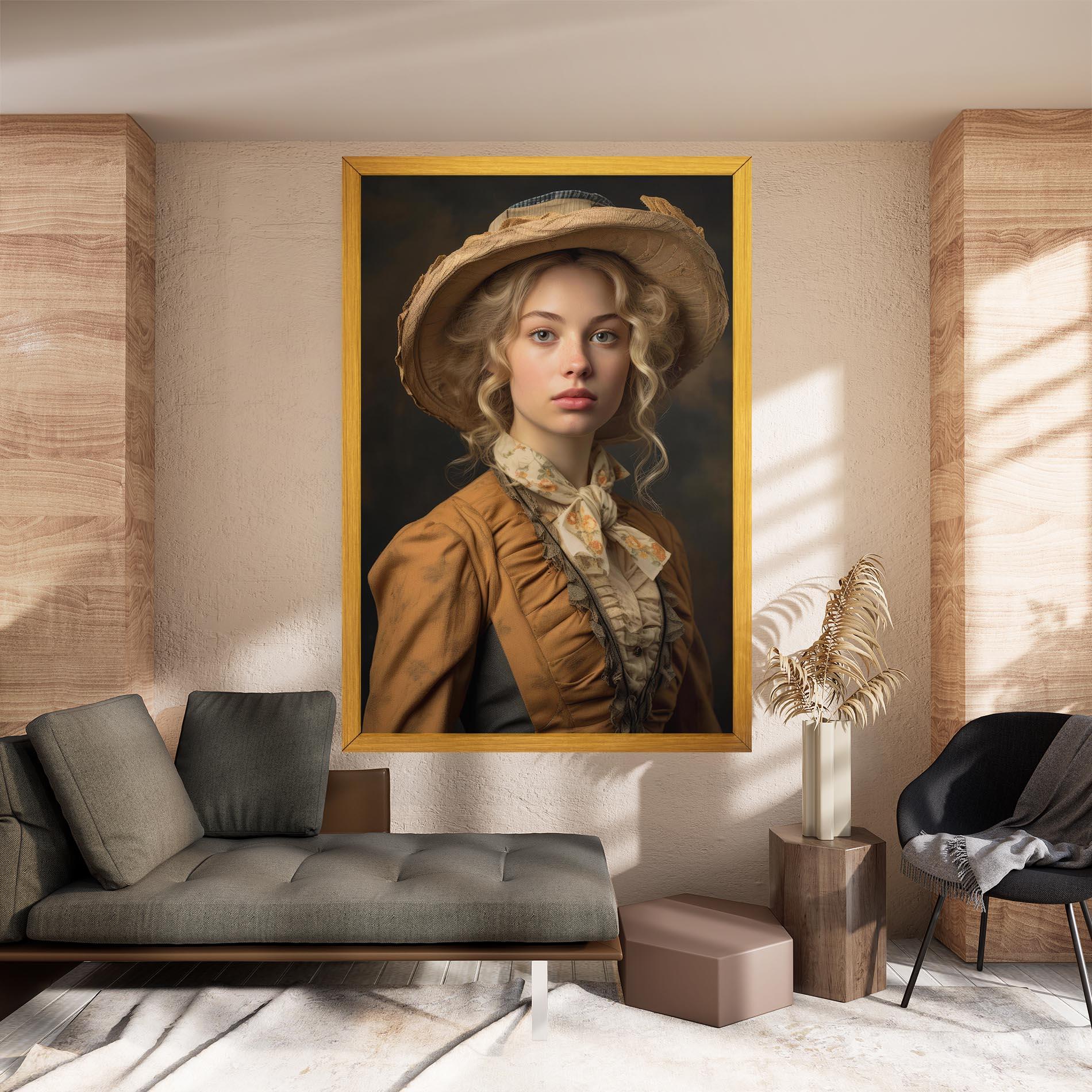 Tablou Canvas Pretty Vintage Blonde mockup 8