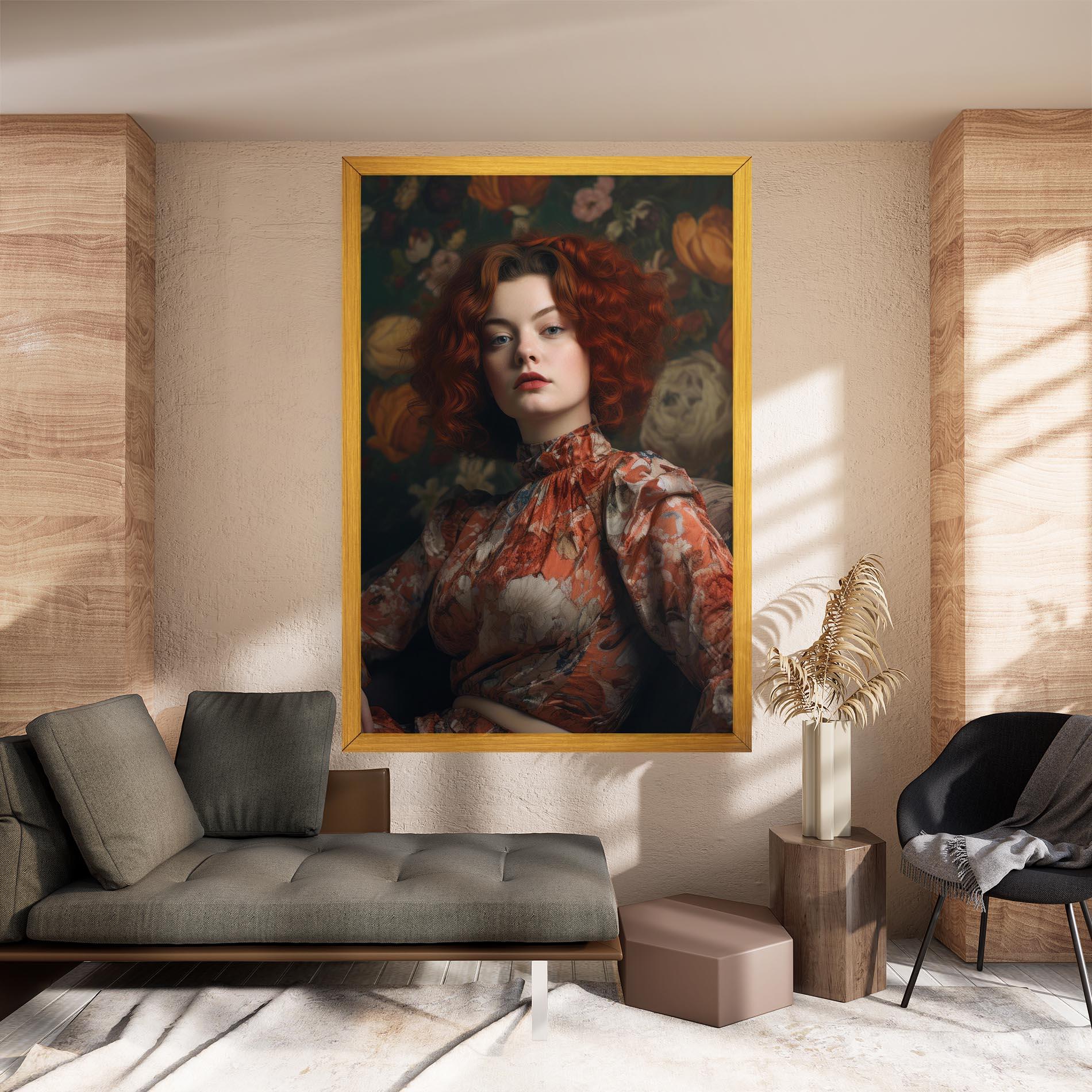 Tablou Canvas Red Vintage Hair mockup 8