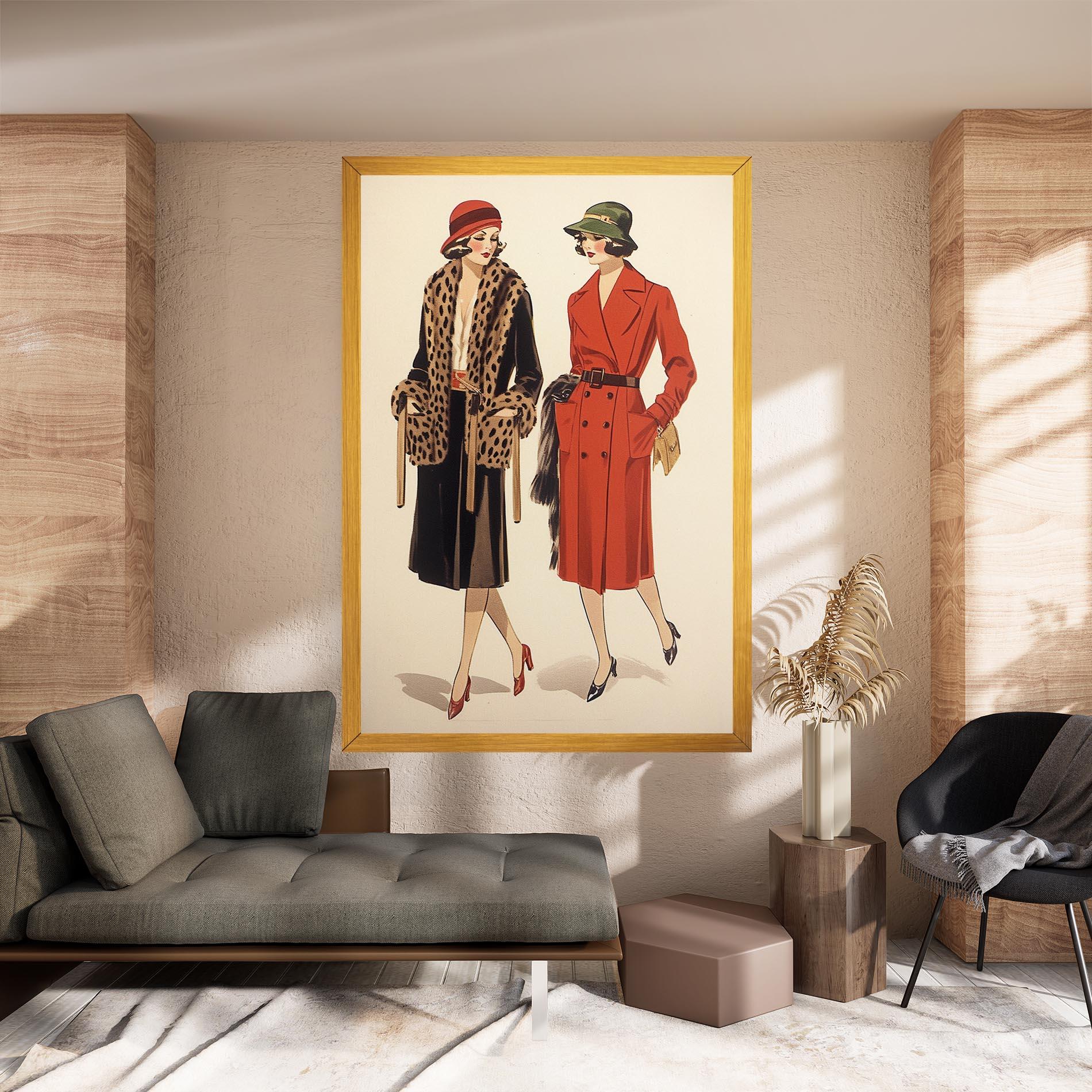 Tablou Canvas Vintage Side By Side mockup 8