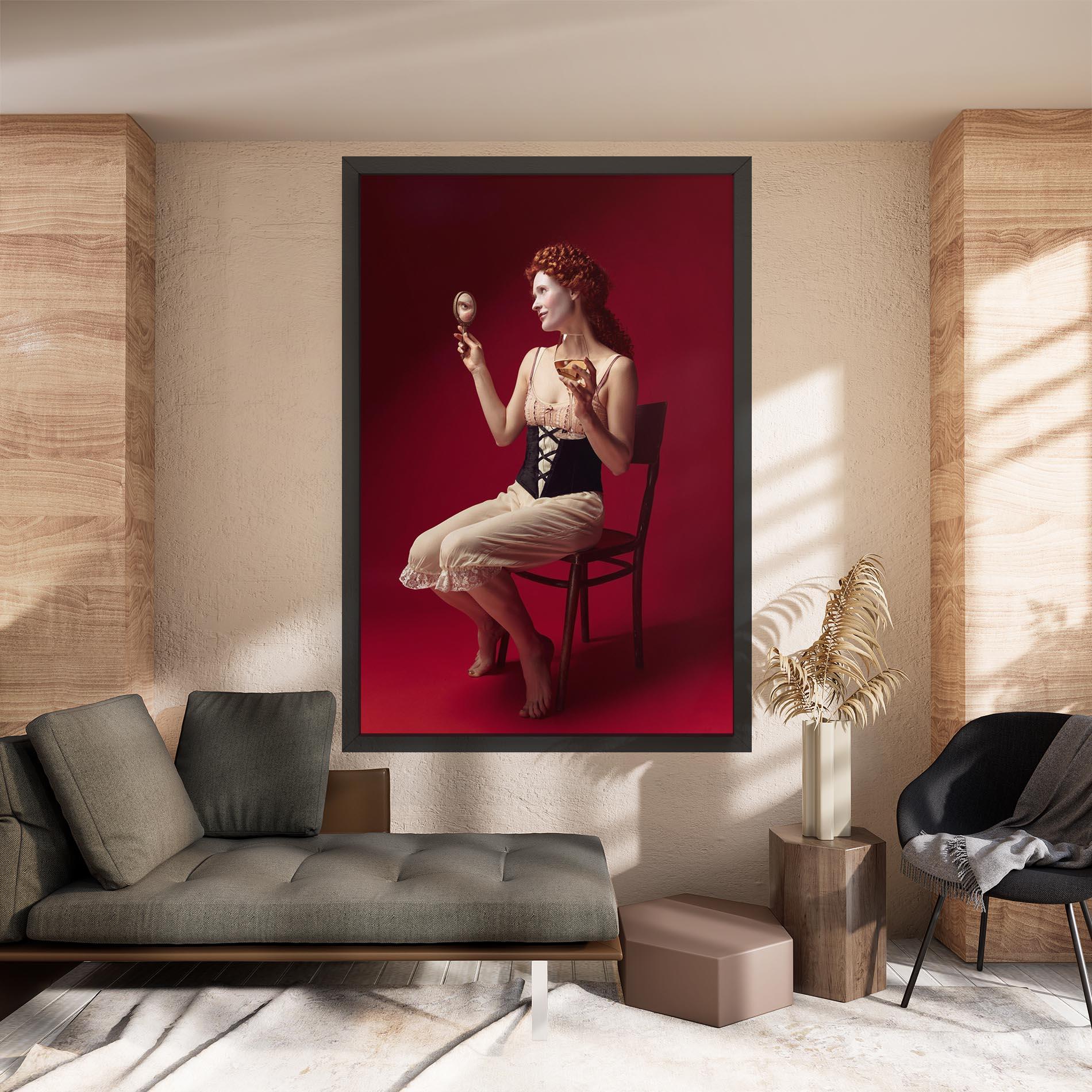 Tablou Canvas Medieval Redhead Woman mockup 8