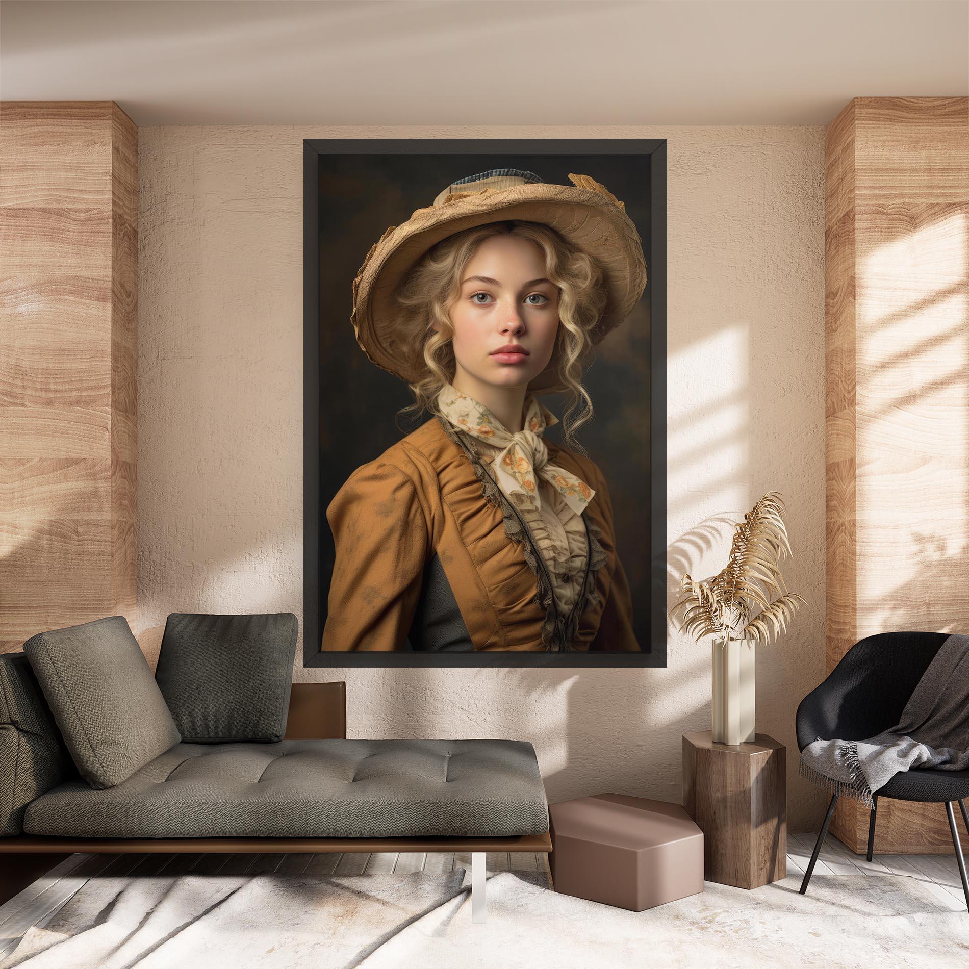 Tablou Canvas Pretty Vintage Blonde mockup 8