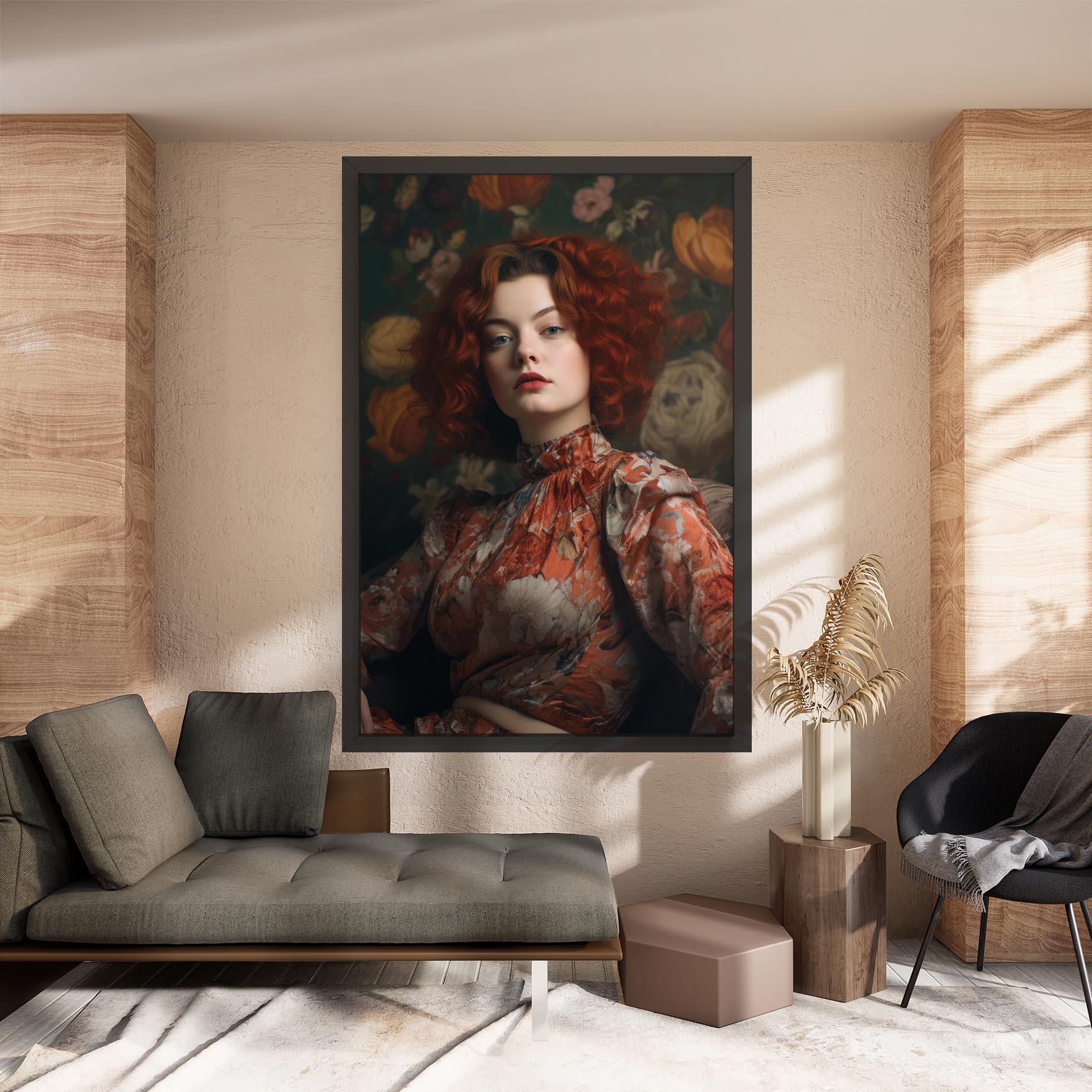 Tablou Canvas Red Vintage Hair mockup 8