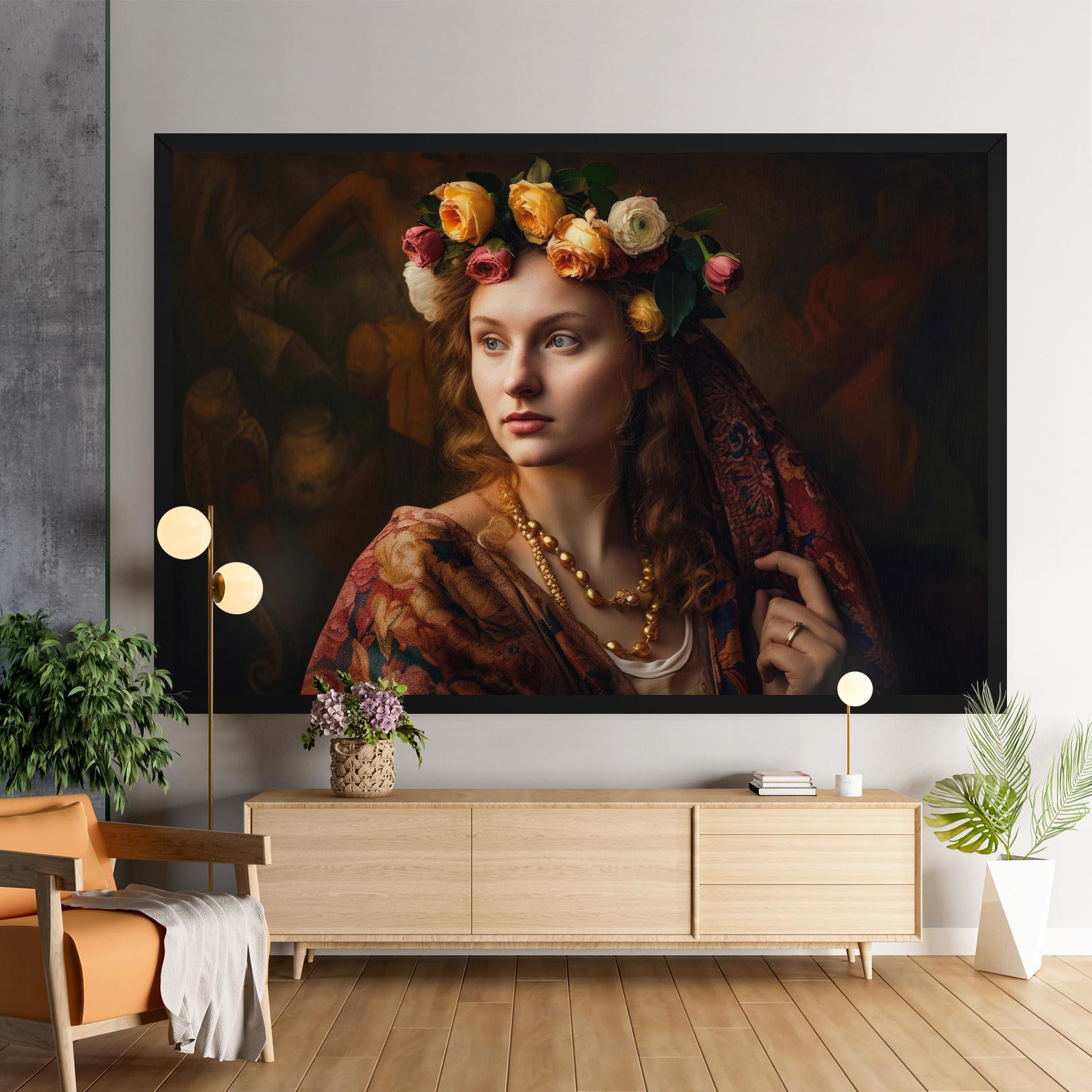Tablou Canvas Renaissance Woman mockup 9