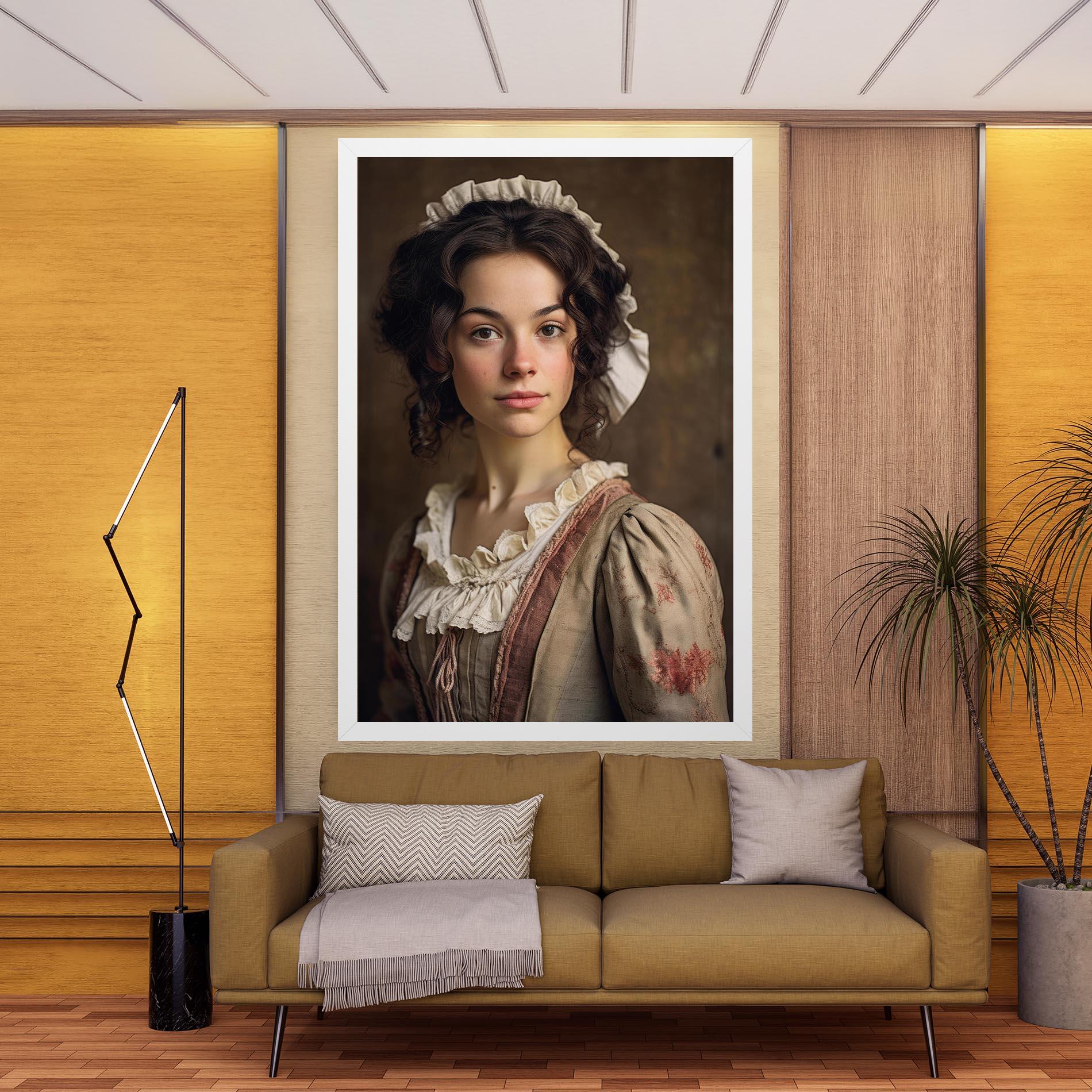 Tablou Canvas Light Green Dress mockup 9