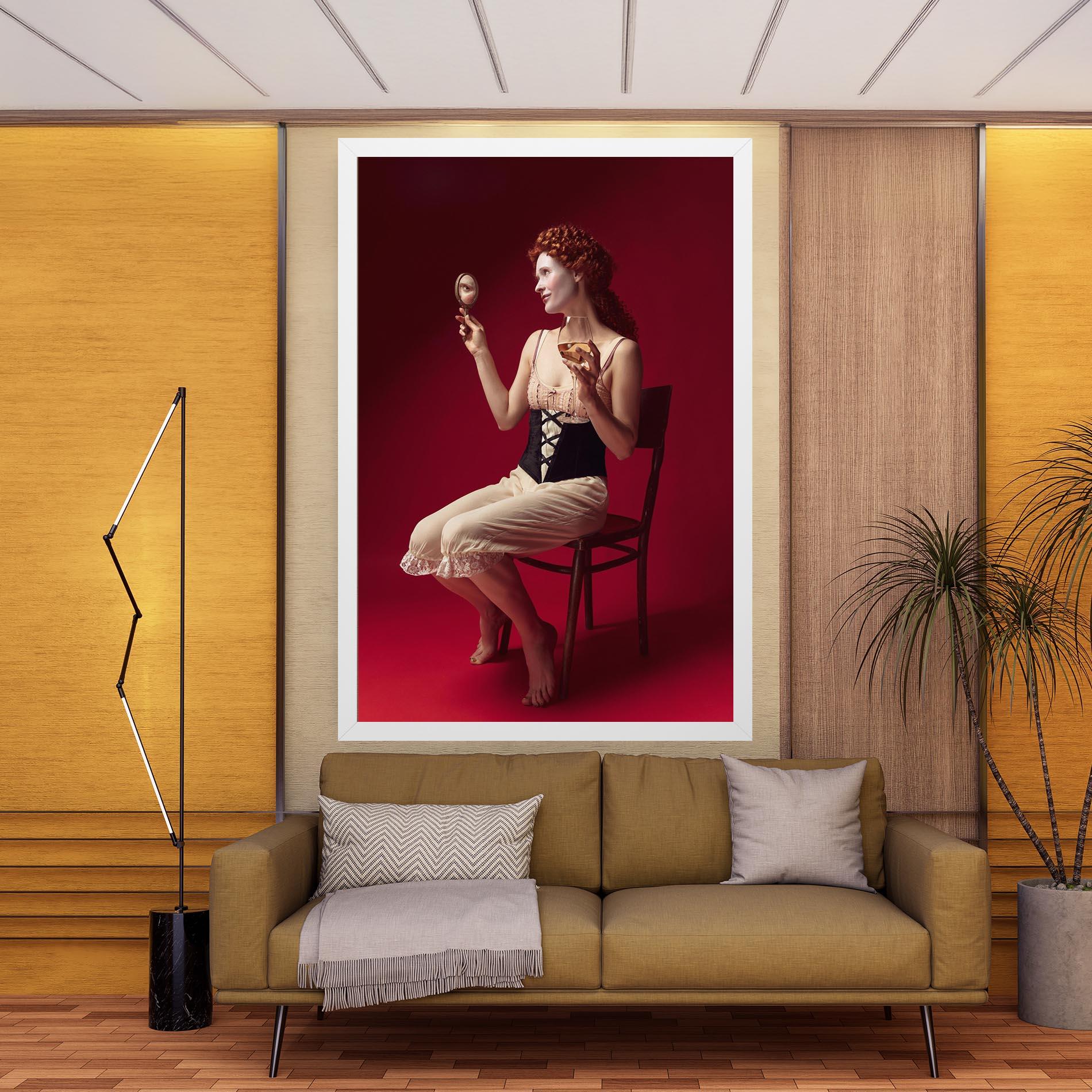 Tablou Canvas Medieval Redhead Woman mockup 9