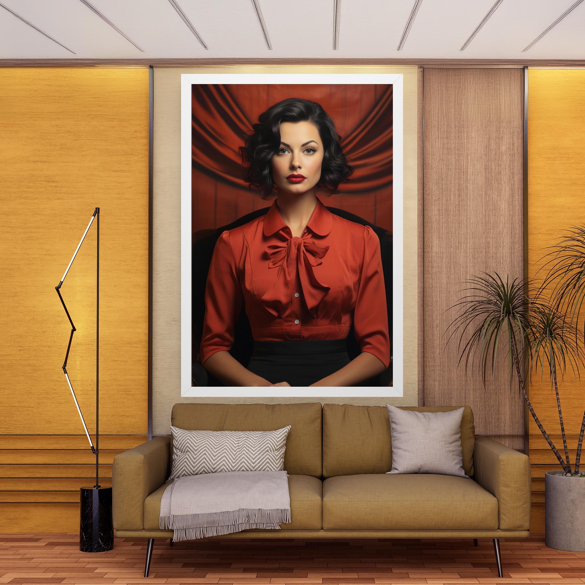 Tablou Canvas Pretty Red Blouse mockup 9