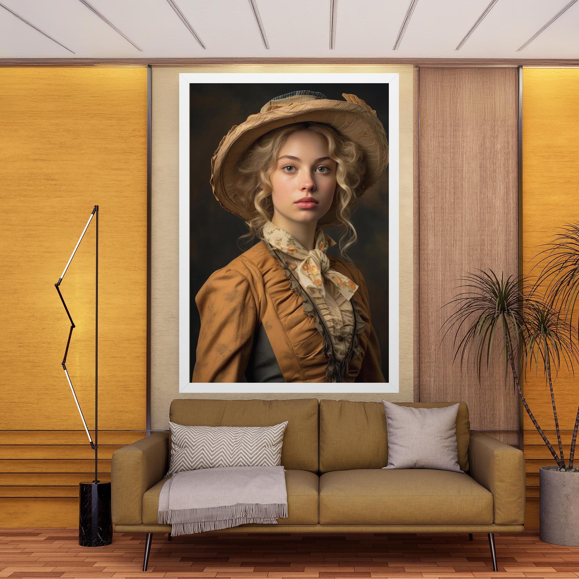 Tablou Canvas Pretty Vintage Blonde mockup 9