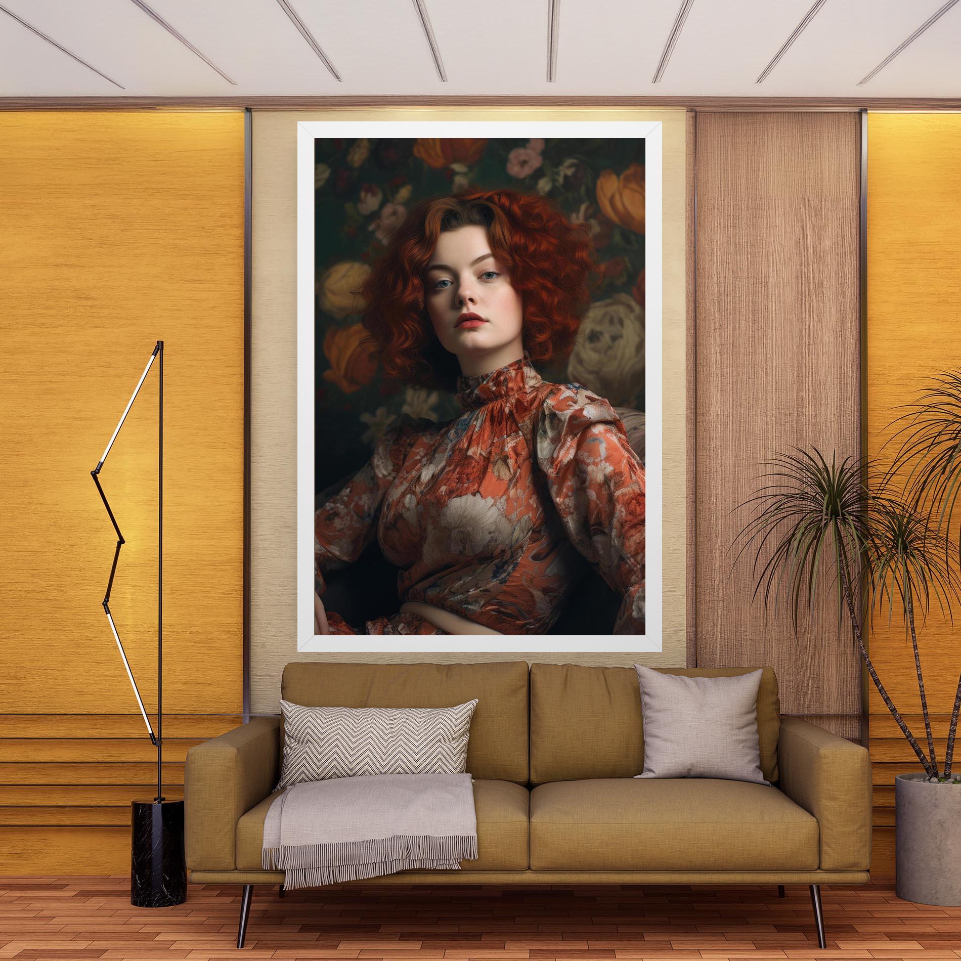 Tablou Canvas Red Vintage Hair mockup 9