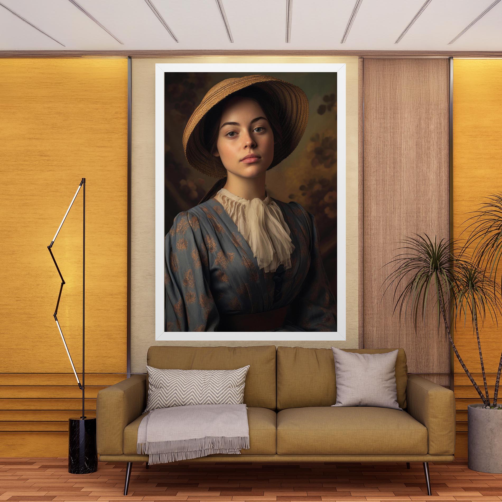 Tablou Canvas Vintage Blue Dress mockup 9