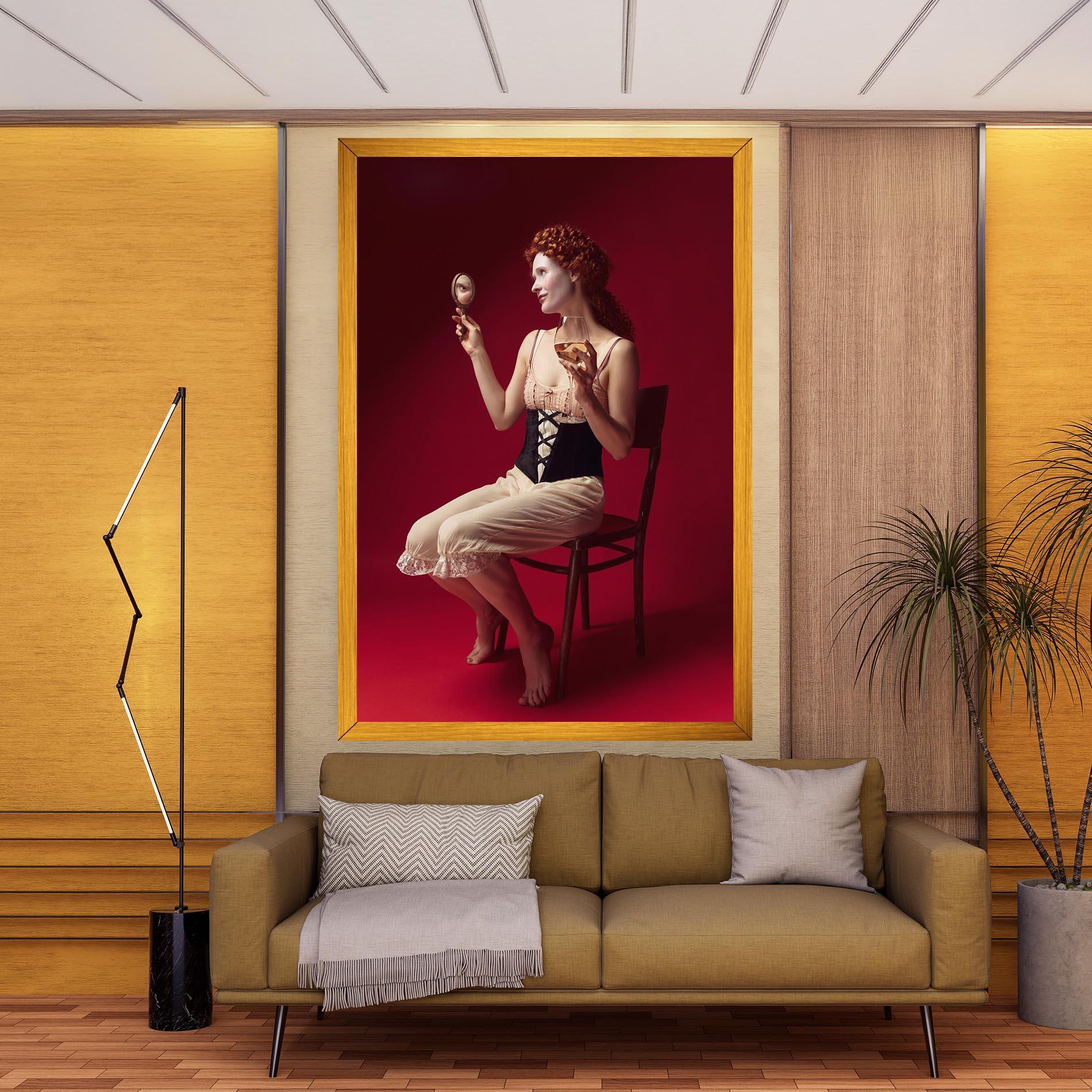 Tablou Canvas Medieval Redhead Woman mockup 9