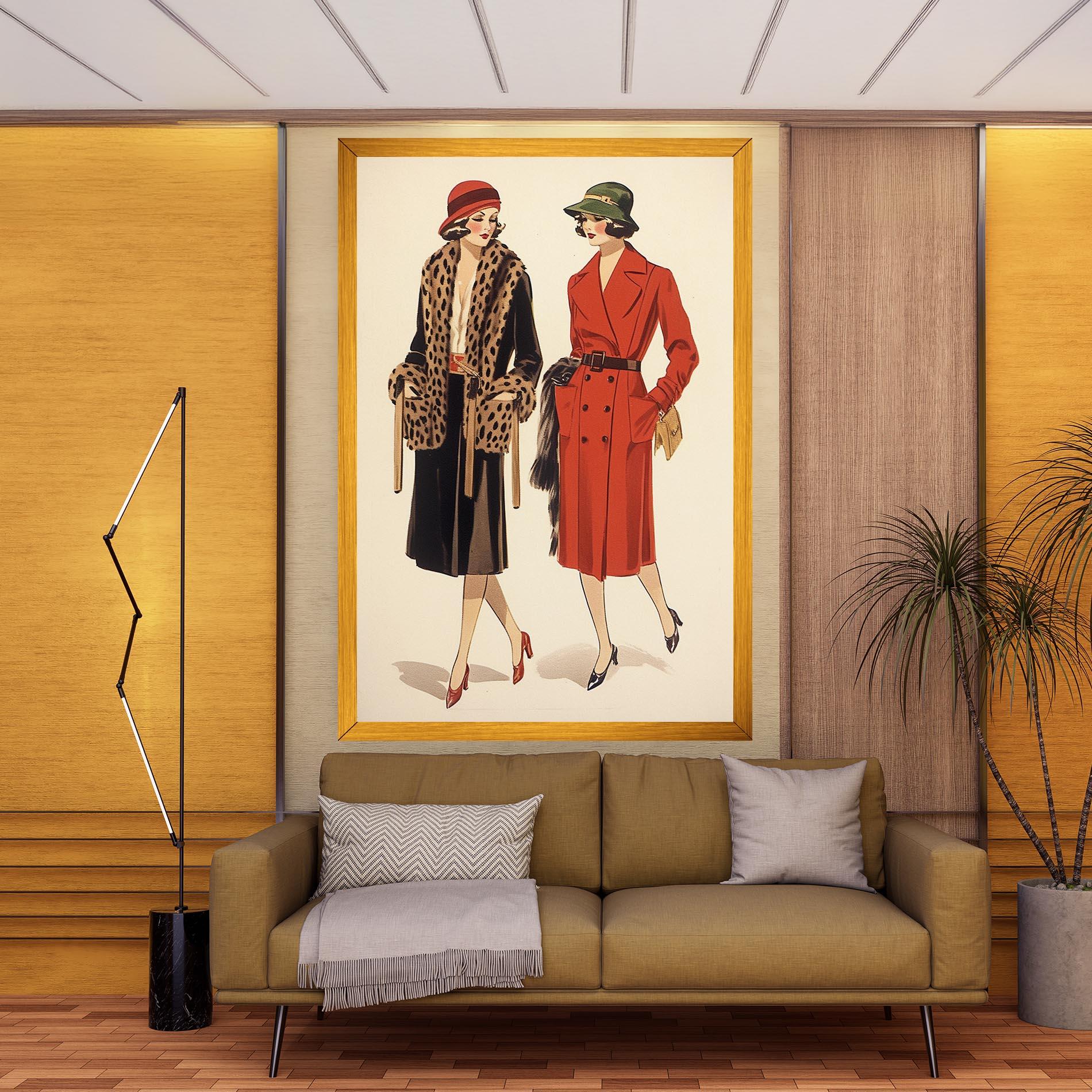 Tablou Canvas Vintage Side By Side mockup 9