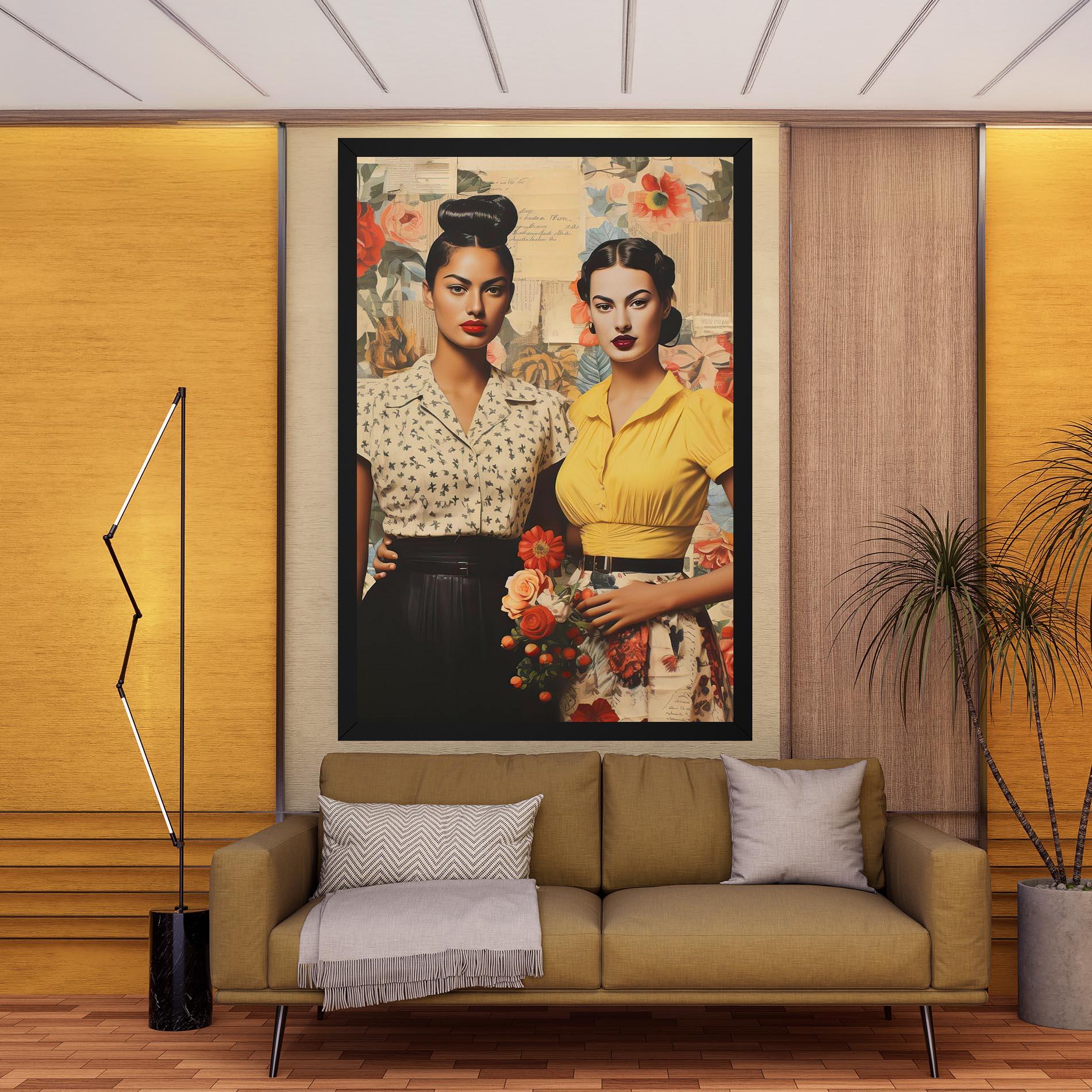 Tablou Canvas Friendship Vintage Power mockup 9