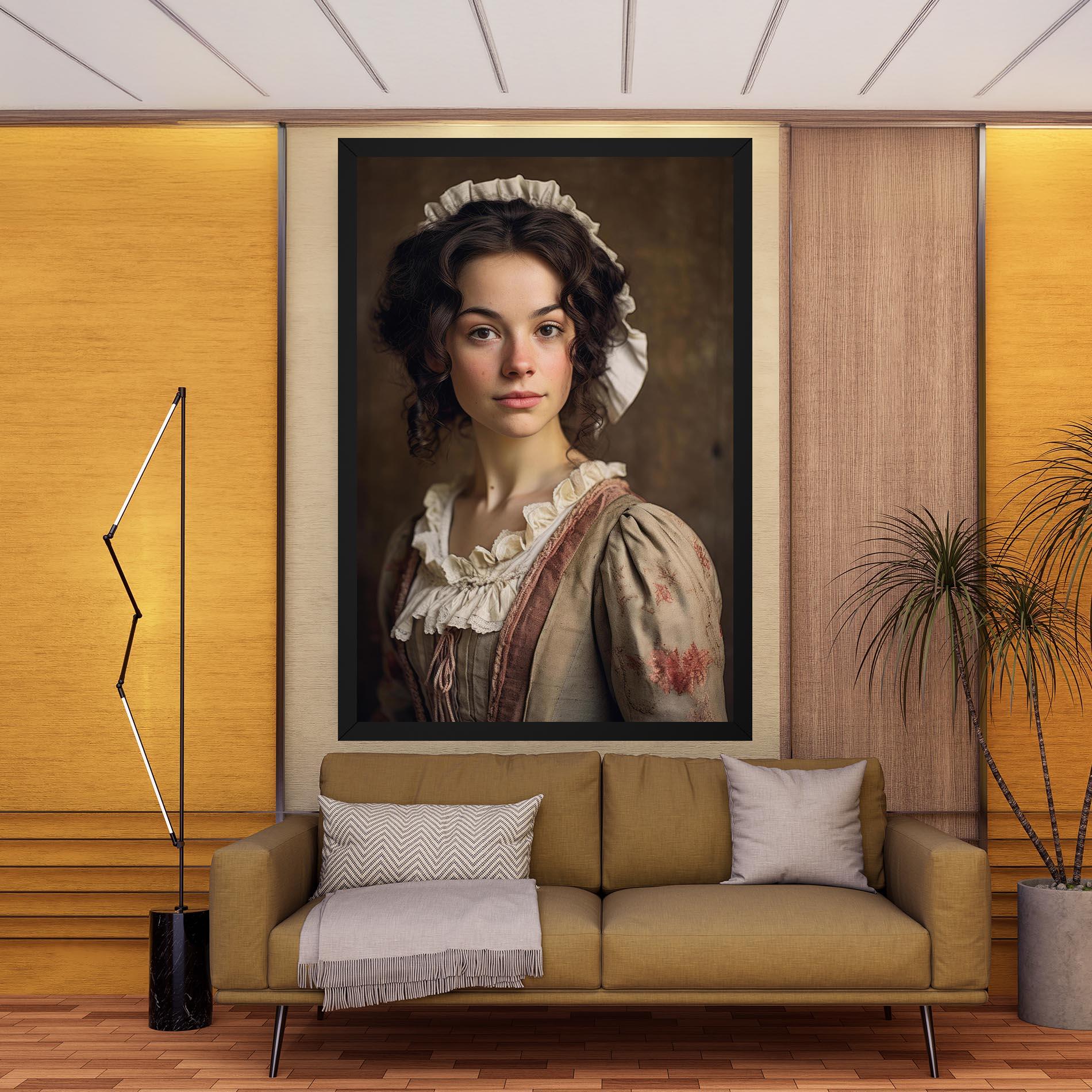 Tablou Canvas Light Green Dress mockup 9