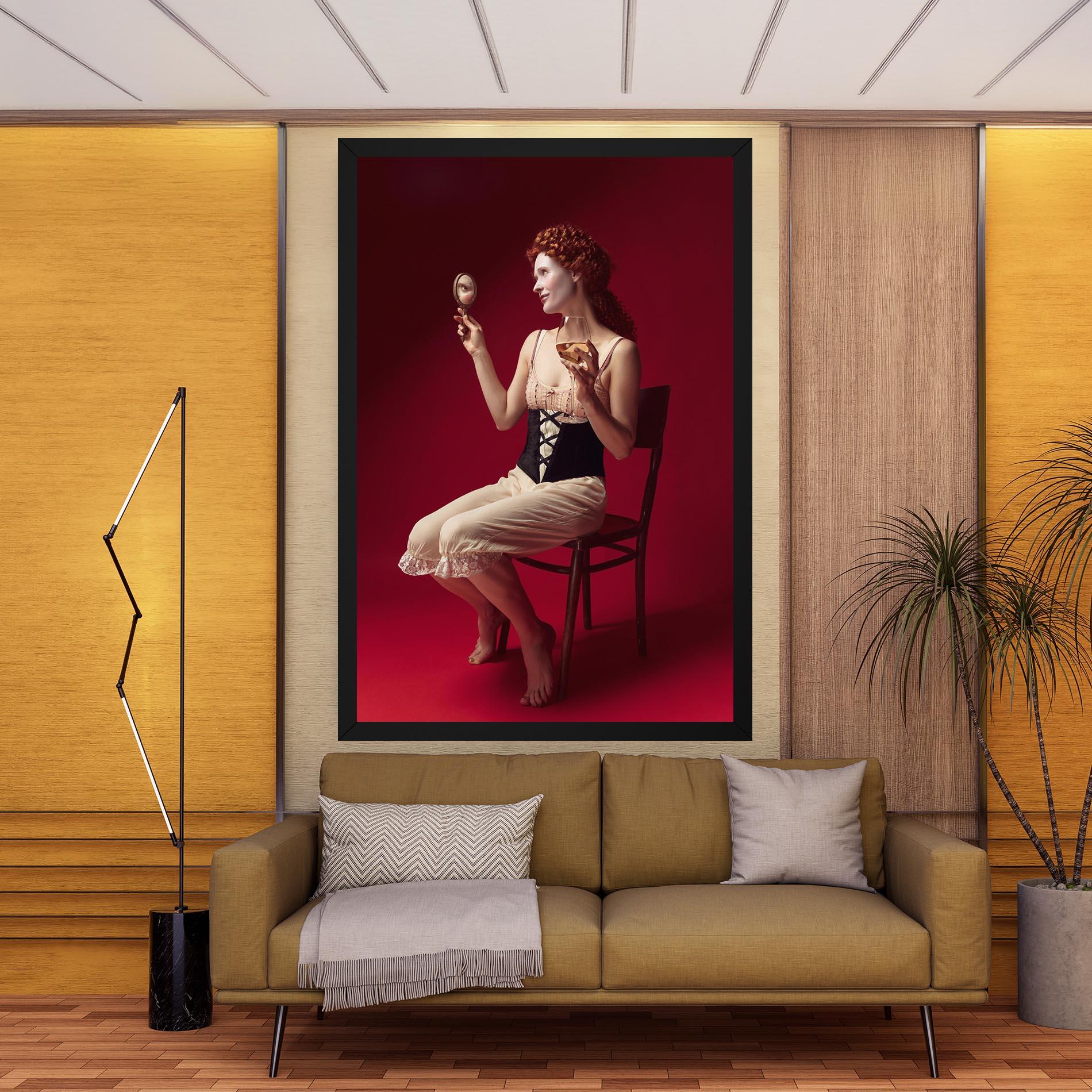 Tablou Canvas Medieval Redhead Woman mockup 9