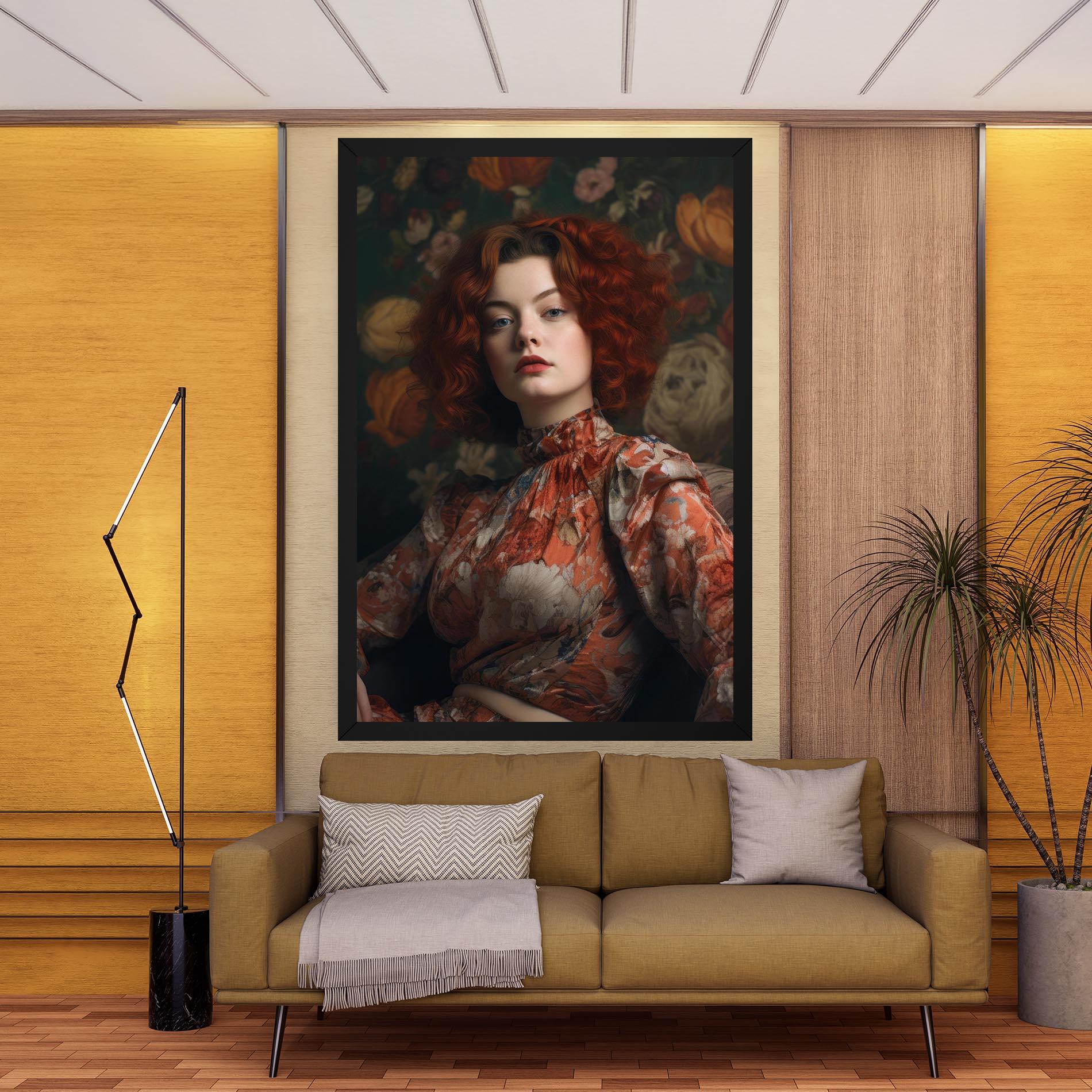 Tablou Canvas Red Vintage Hair mockup 9