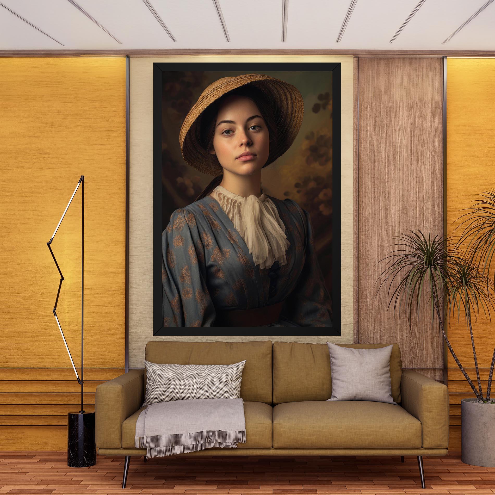 Tablou Canvas Vintage Blue Dress mockup 9