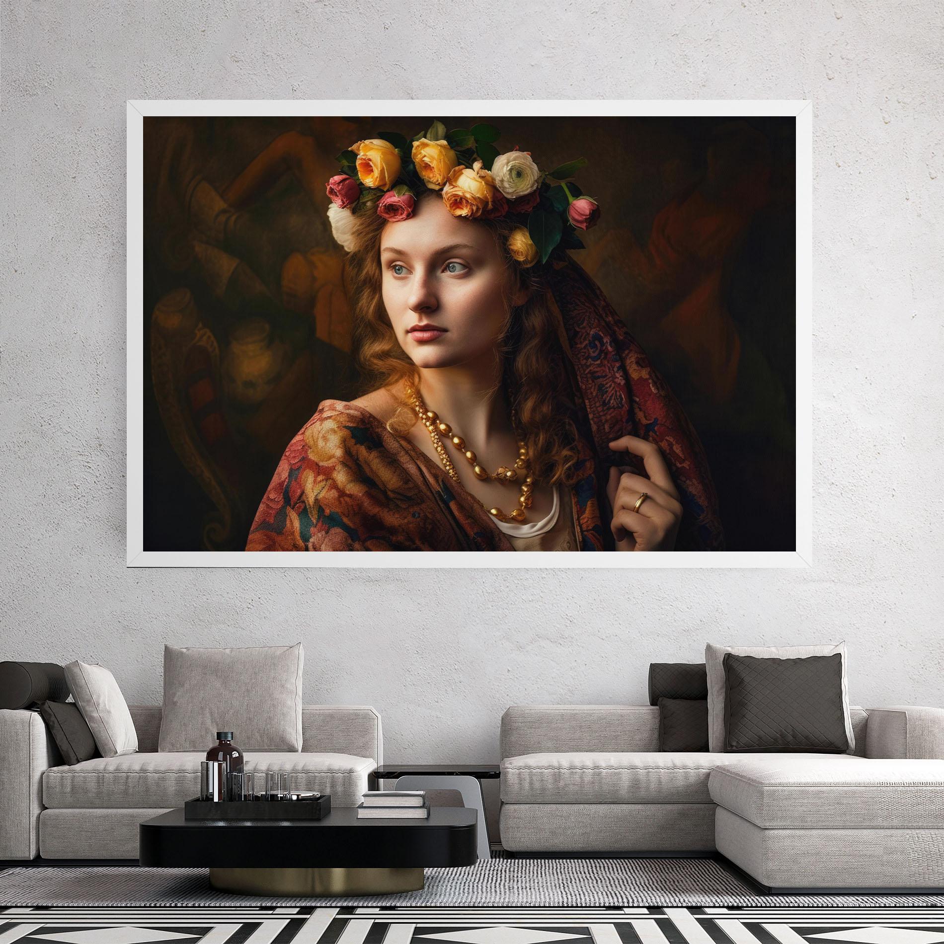 Tablou Canvas Renaissance Woman mockup 2