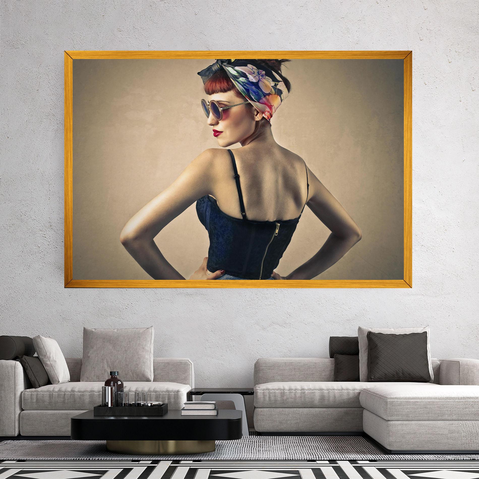 Tablou Canvas Pin Up Girl mockup 2