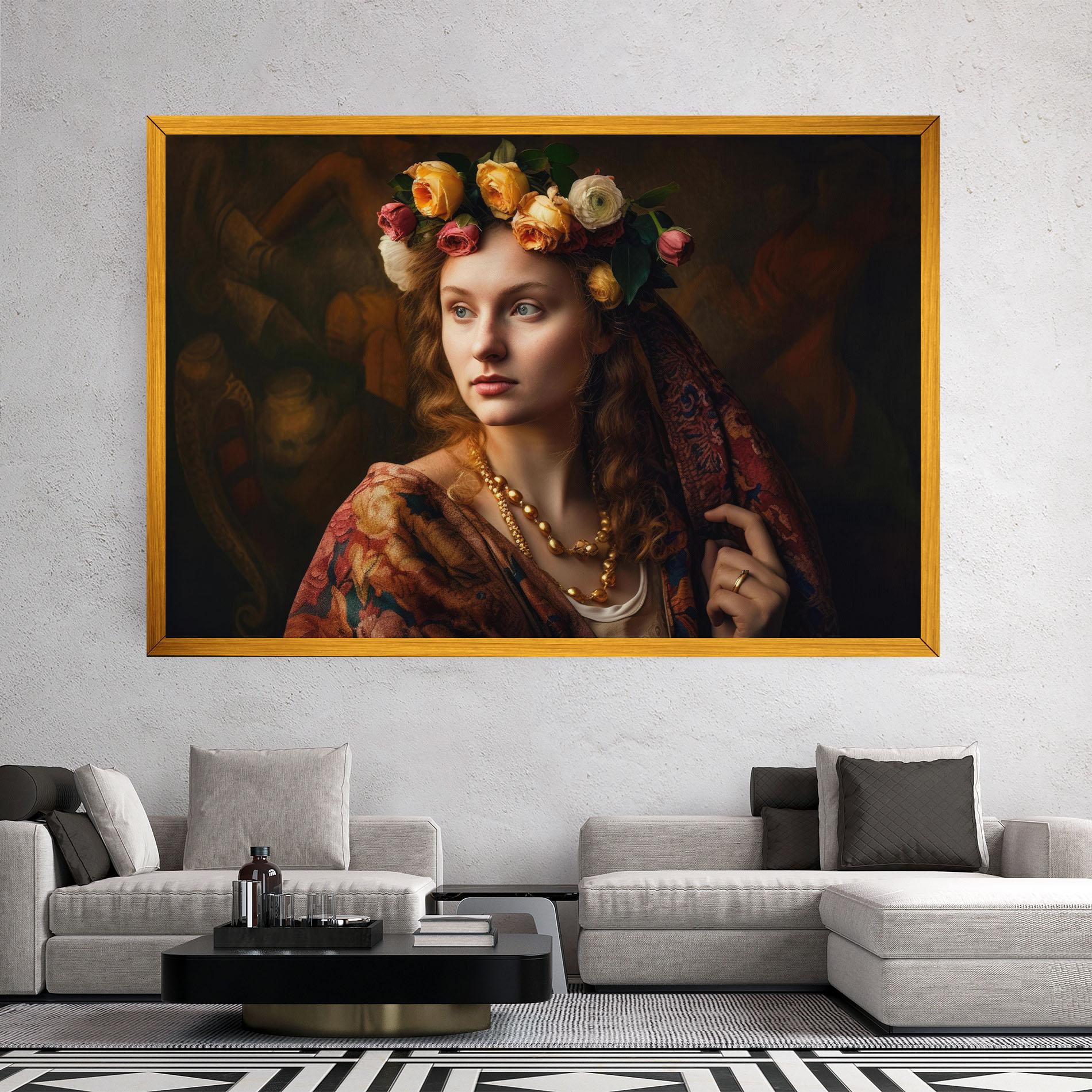 Tablou Canvas Renaissance Woman mockup 2