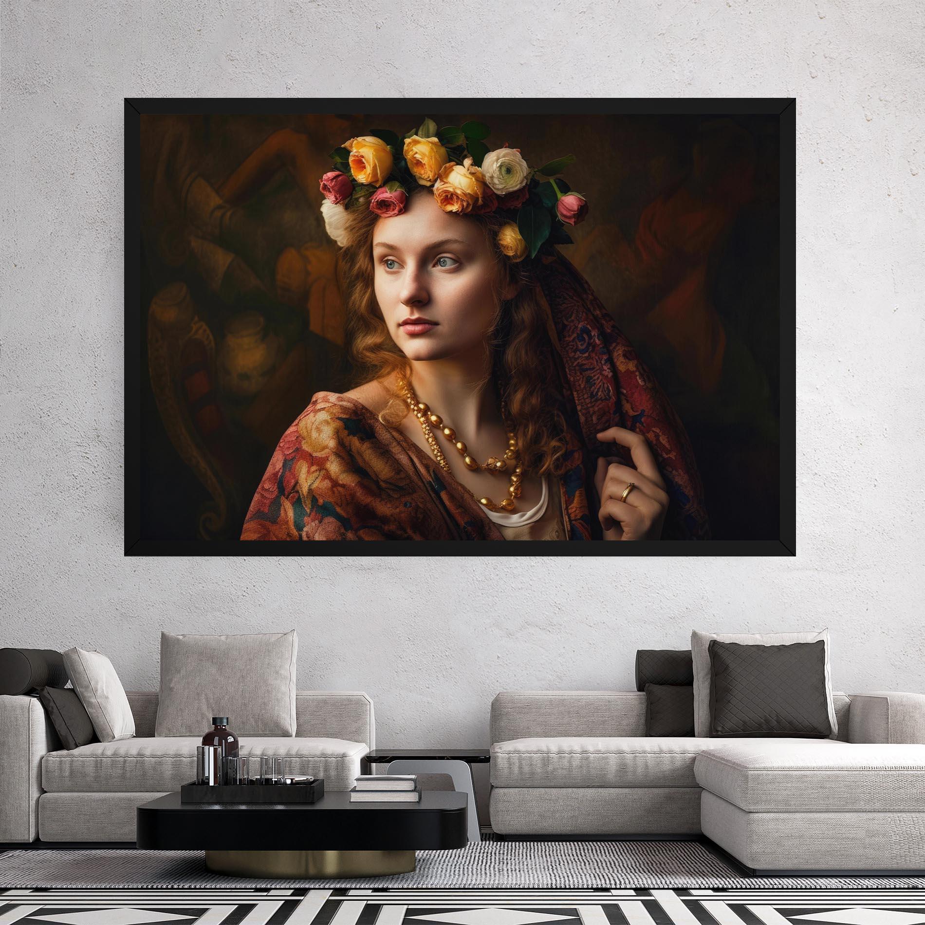 Tablou Canvas Renaissance Woman mockup 2