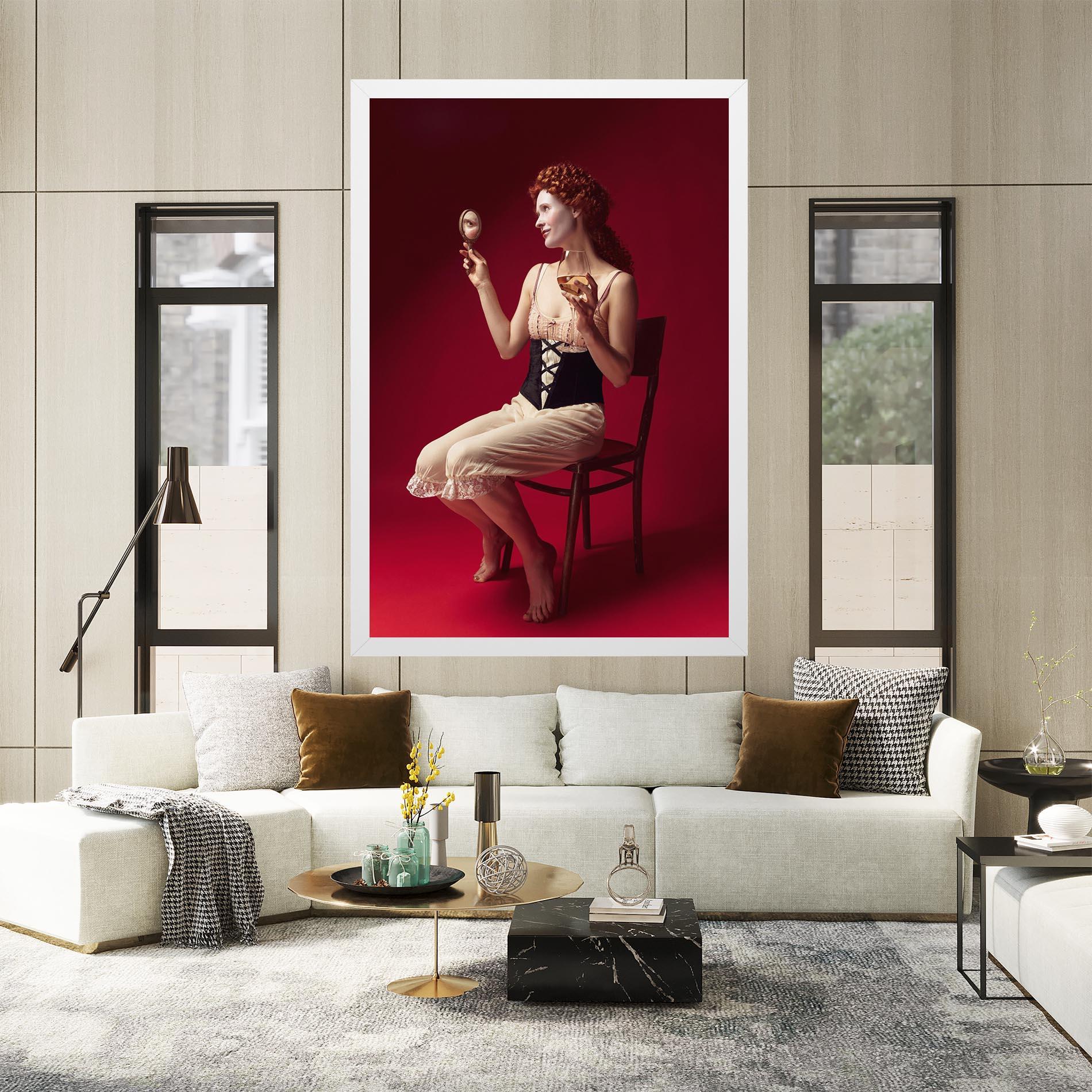 Tablou Canvas Medieval Redhead Woman mockup 2