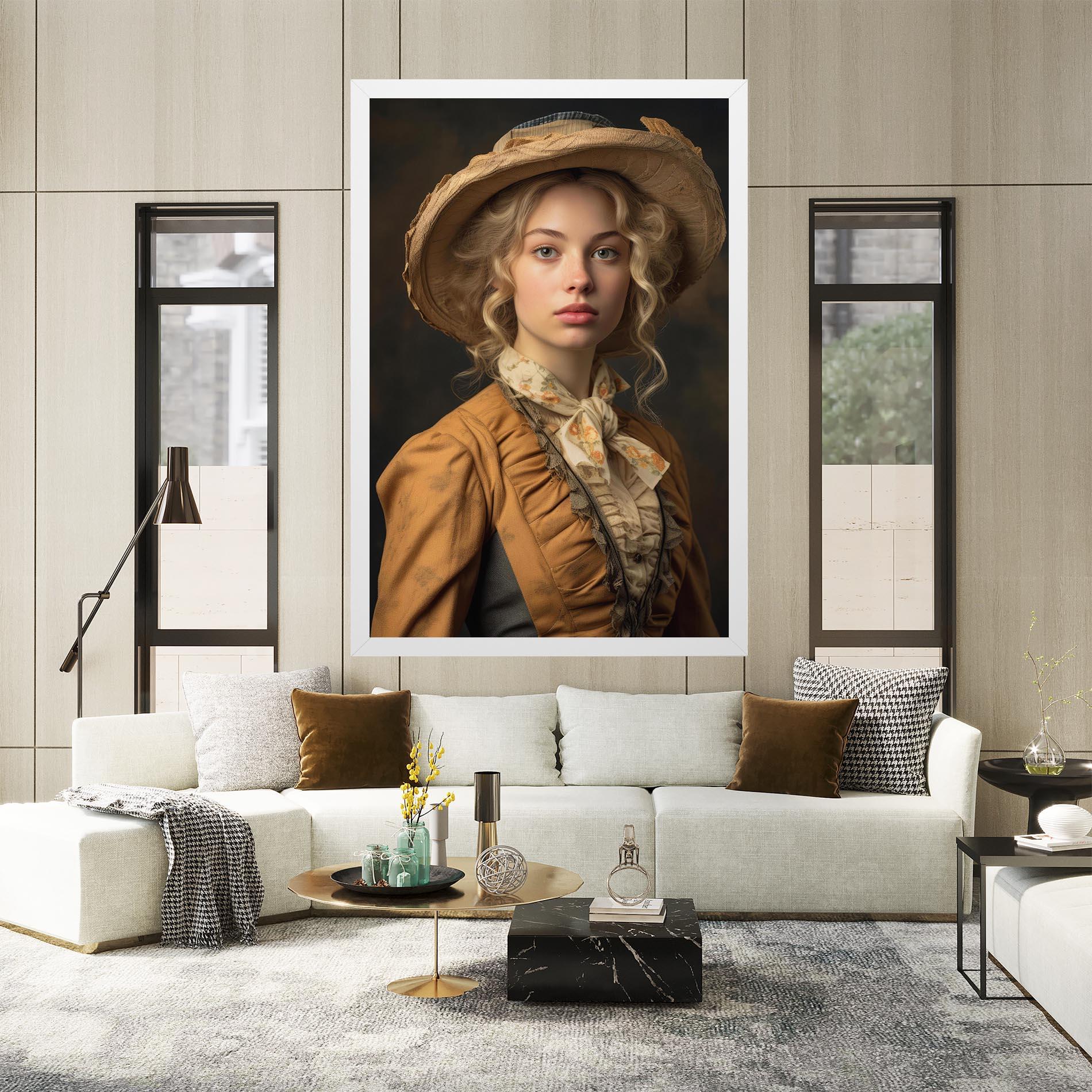 Tablou Canvas Pretty Vintage Blonde mockup 2