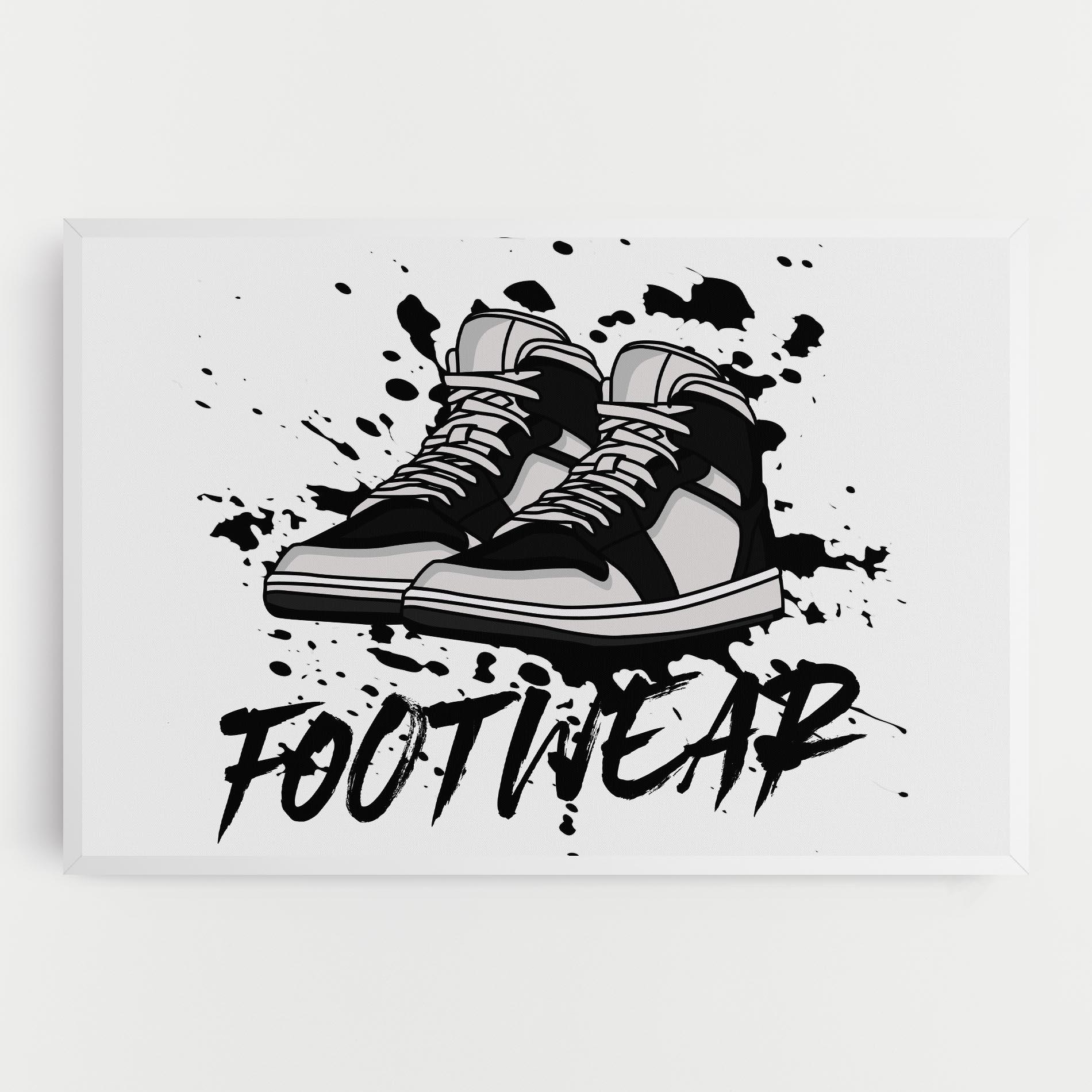 Tablou Canvas Black Footwear mockup 0