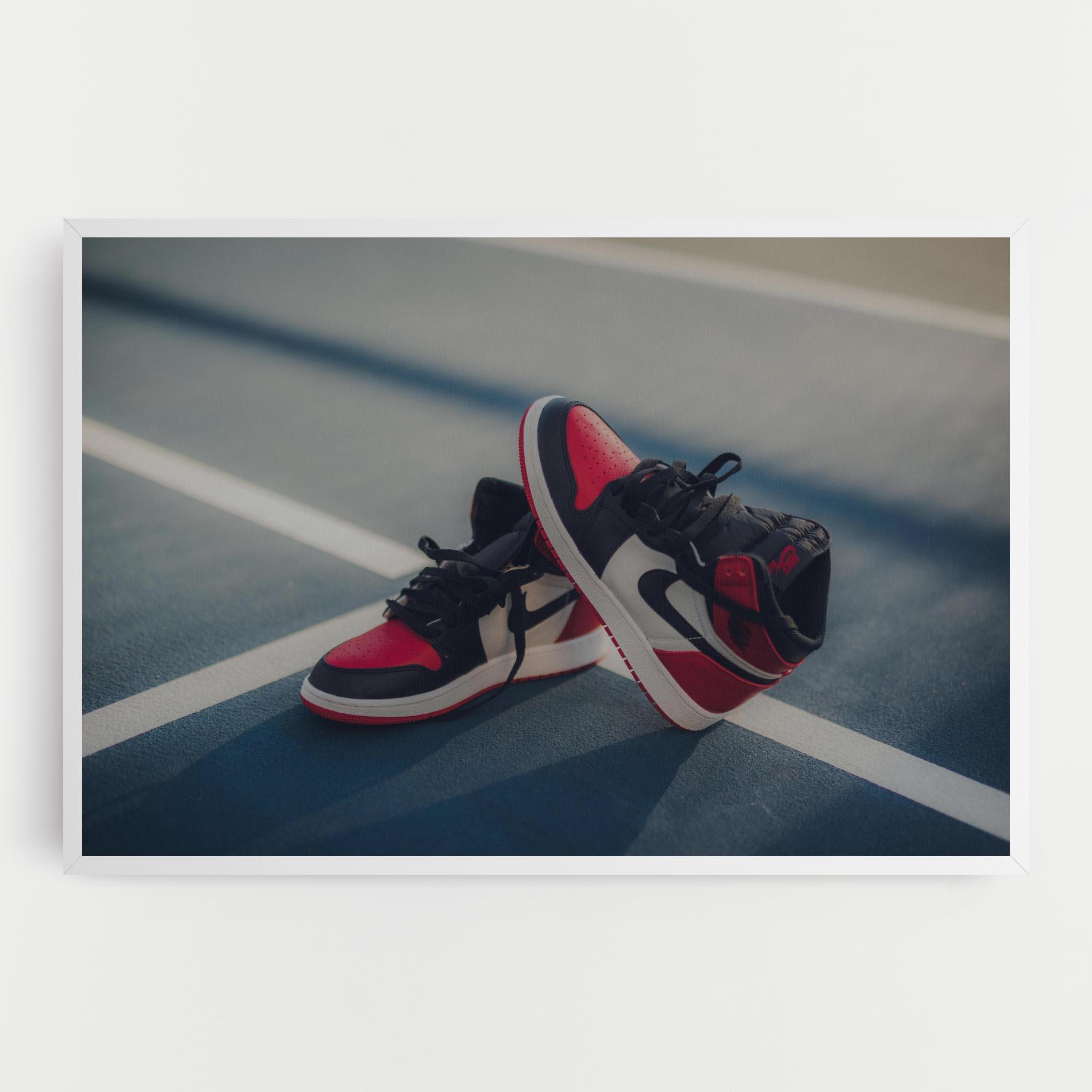 Tablou Canvas Cool Nike Red Jordan Air mockup 0