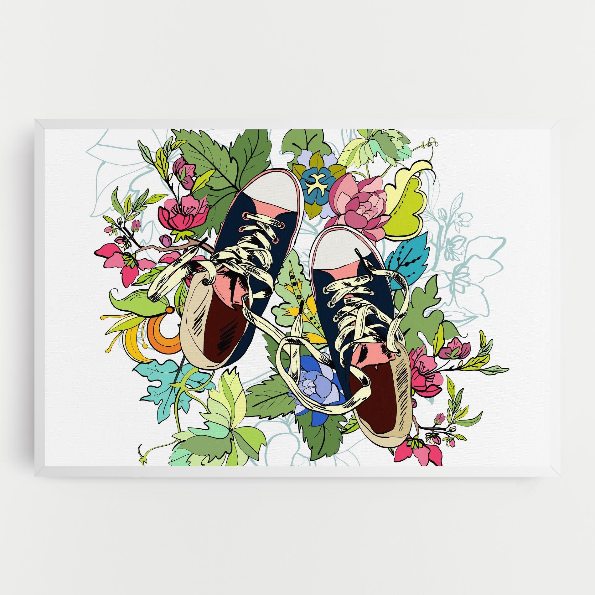 Tablou Canvas Flower Shoes mockup 0
