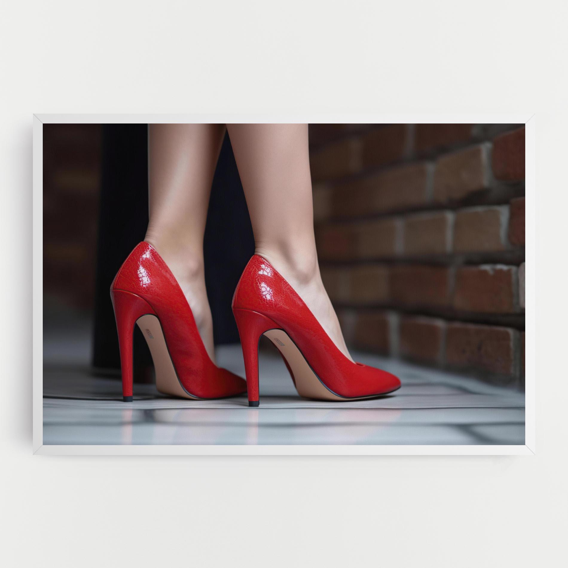 Tablou Canvas Sexy Red Heels mockup 0